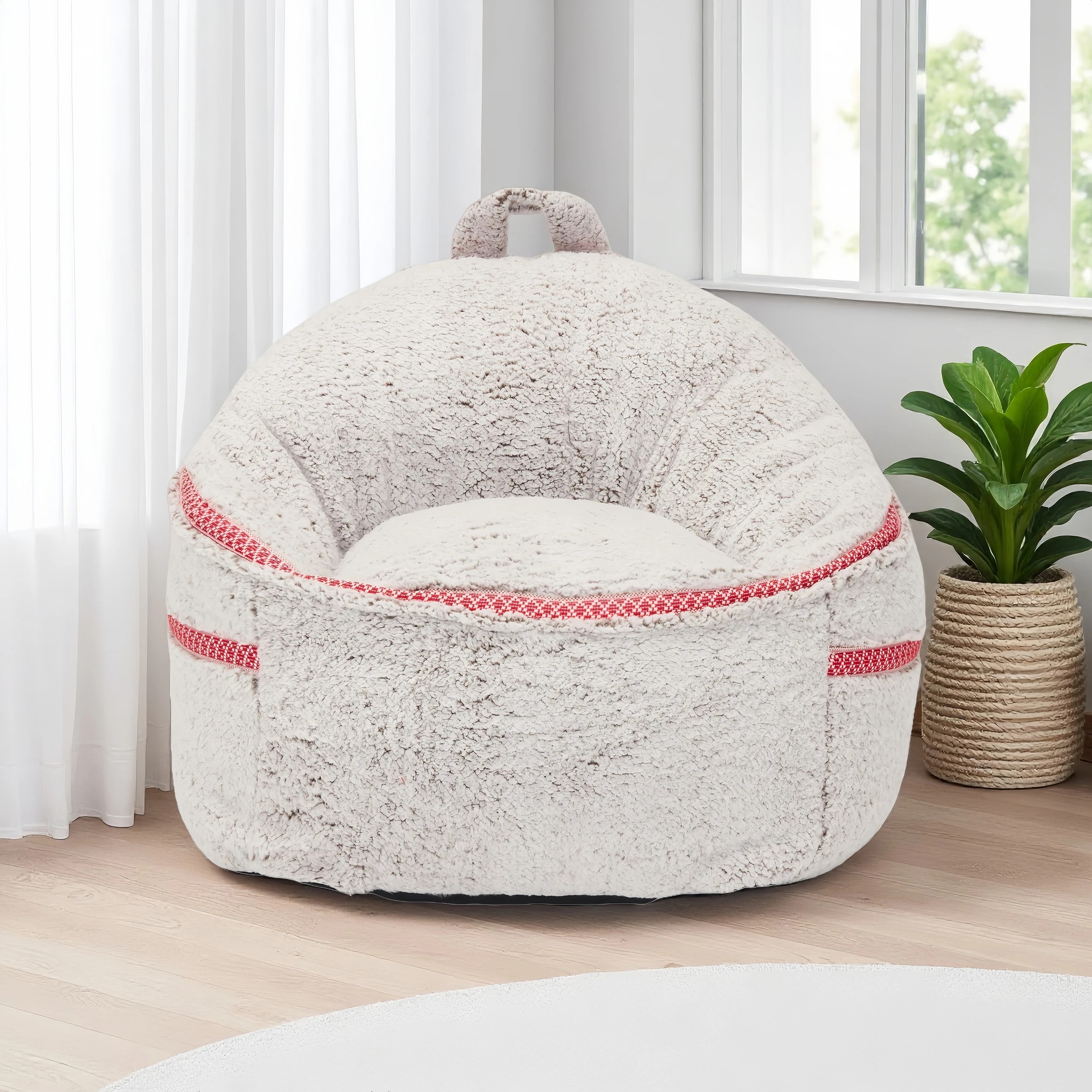 10 IHOMDEC Bean Bag Compression Lazy Sofa - Grey, 10 of 10