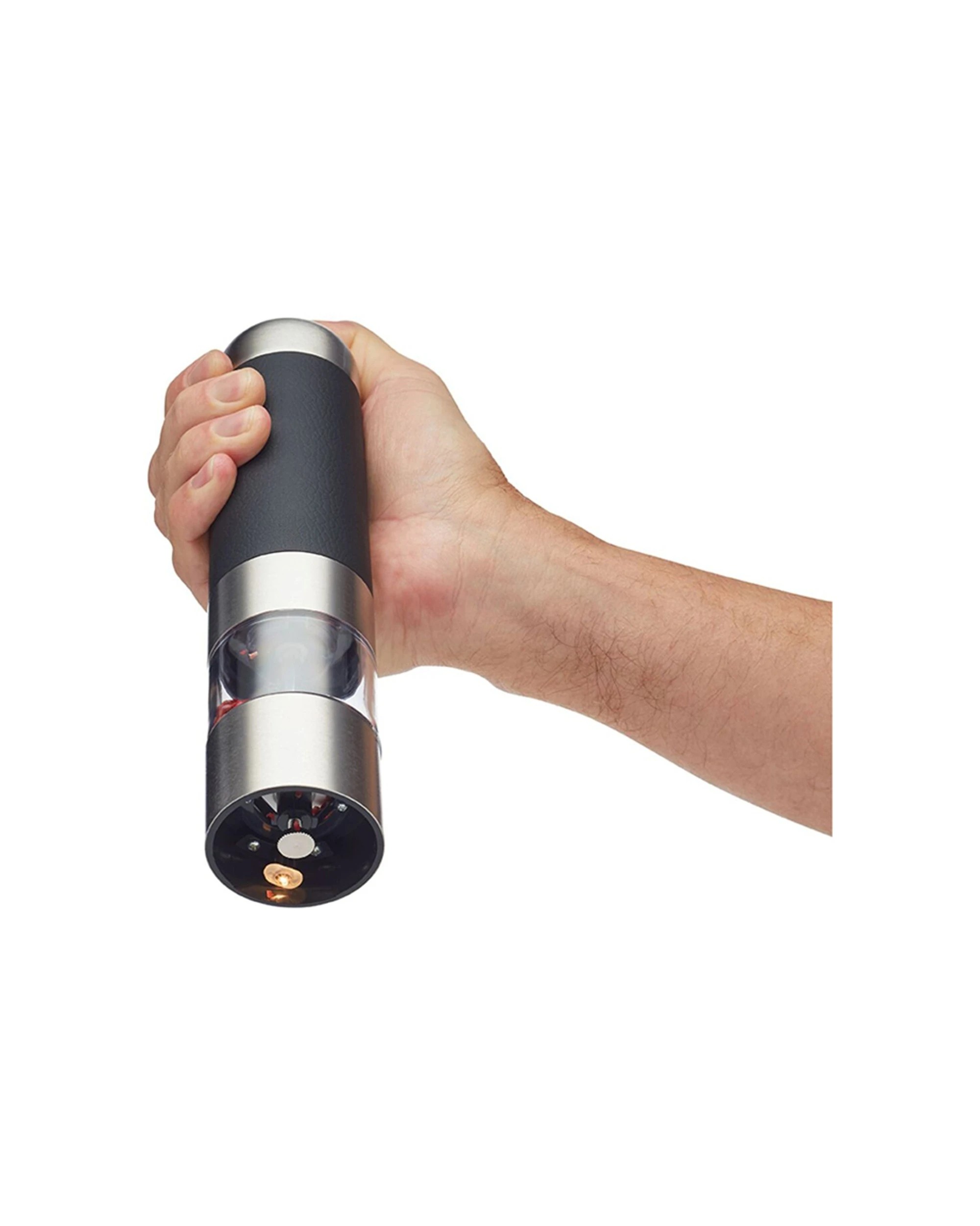 4 Mastercraft 2PK 22cm Electric Salt Pepper Mill Spice Grinder Kitchen Utensils Set - Multi, 4 of 4