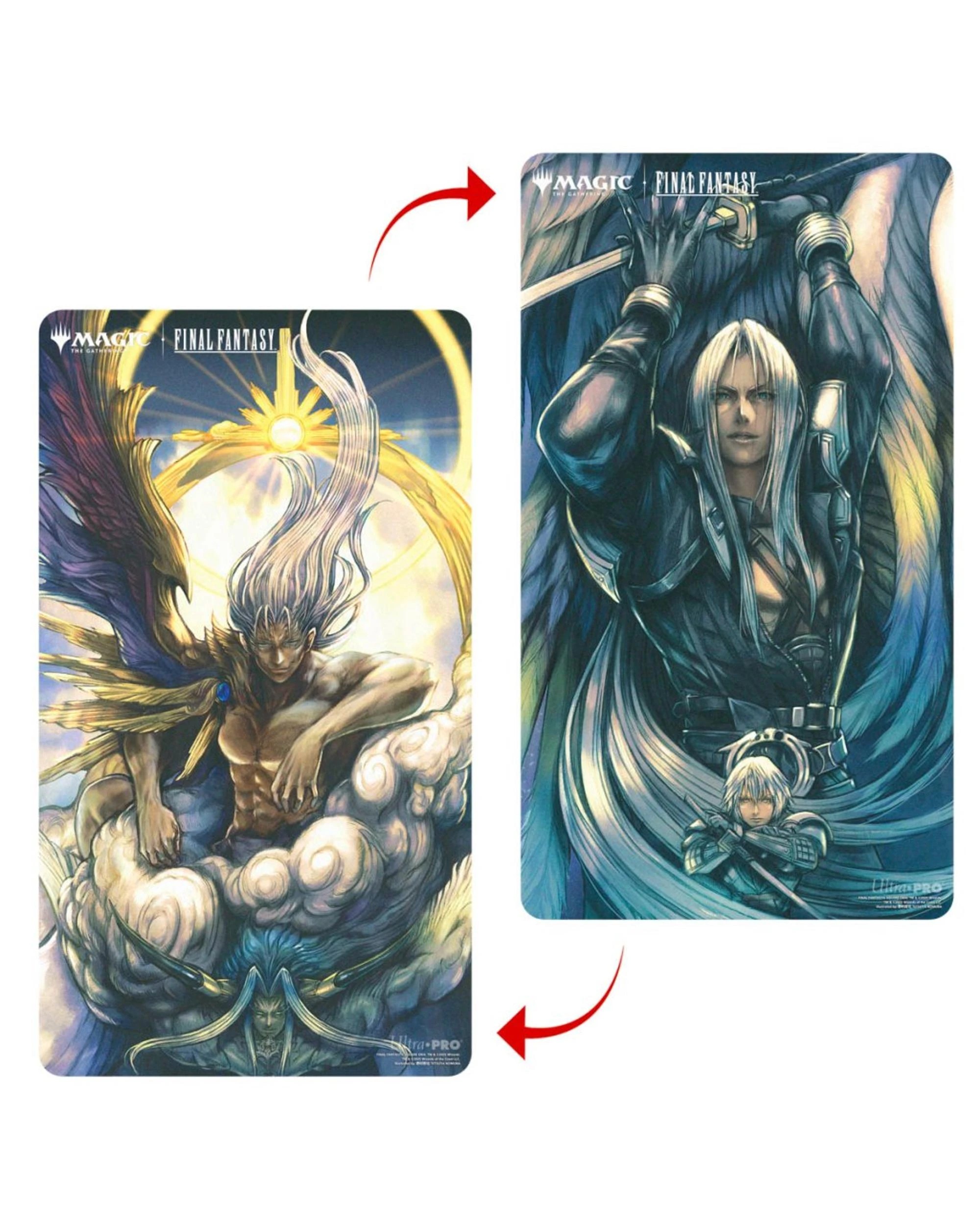 2 ULTRA PRO Magic the Gathering Final Fantasy Sephiroth Fabled Soldier and One-Winged Angel Double-Sided Playmat - Multi, 2 of 2