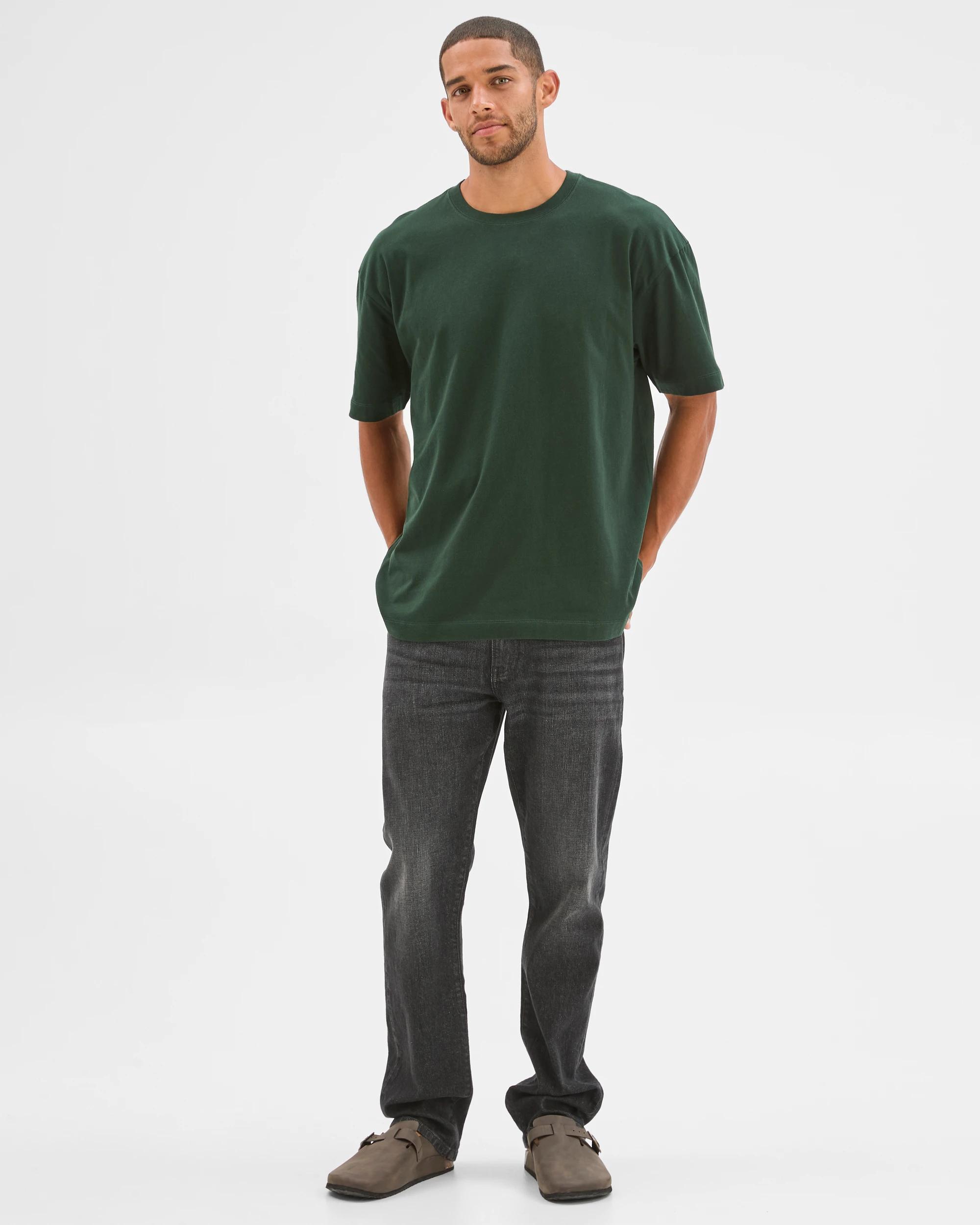 2 Target Australian Cotton Oversized T-Shirt WINTER GREEN, 2 of 6