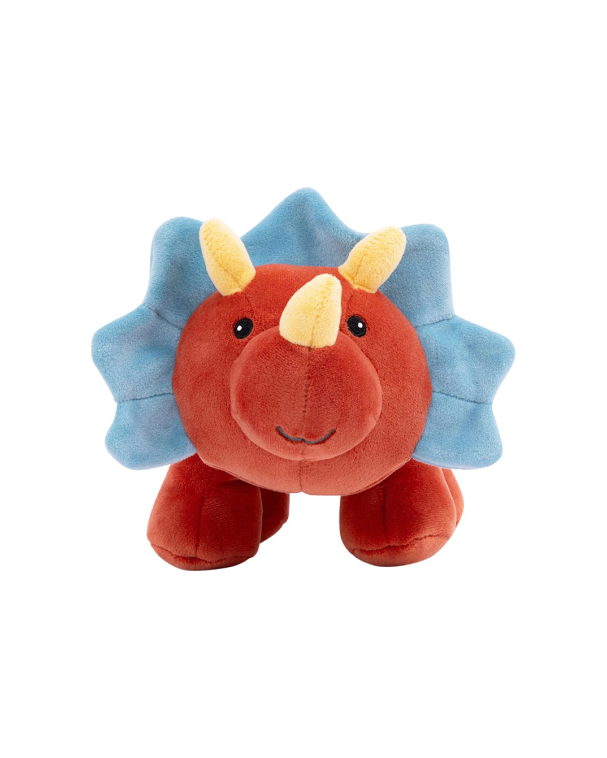 3 Mary Meyer Smootheez Triceratops Soft Plush Kids Toy 25cm - Red, 3 of 4
