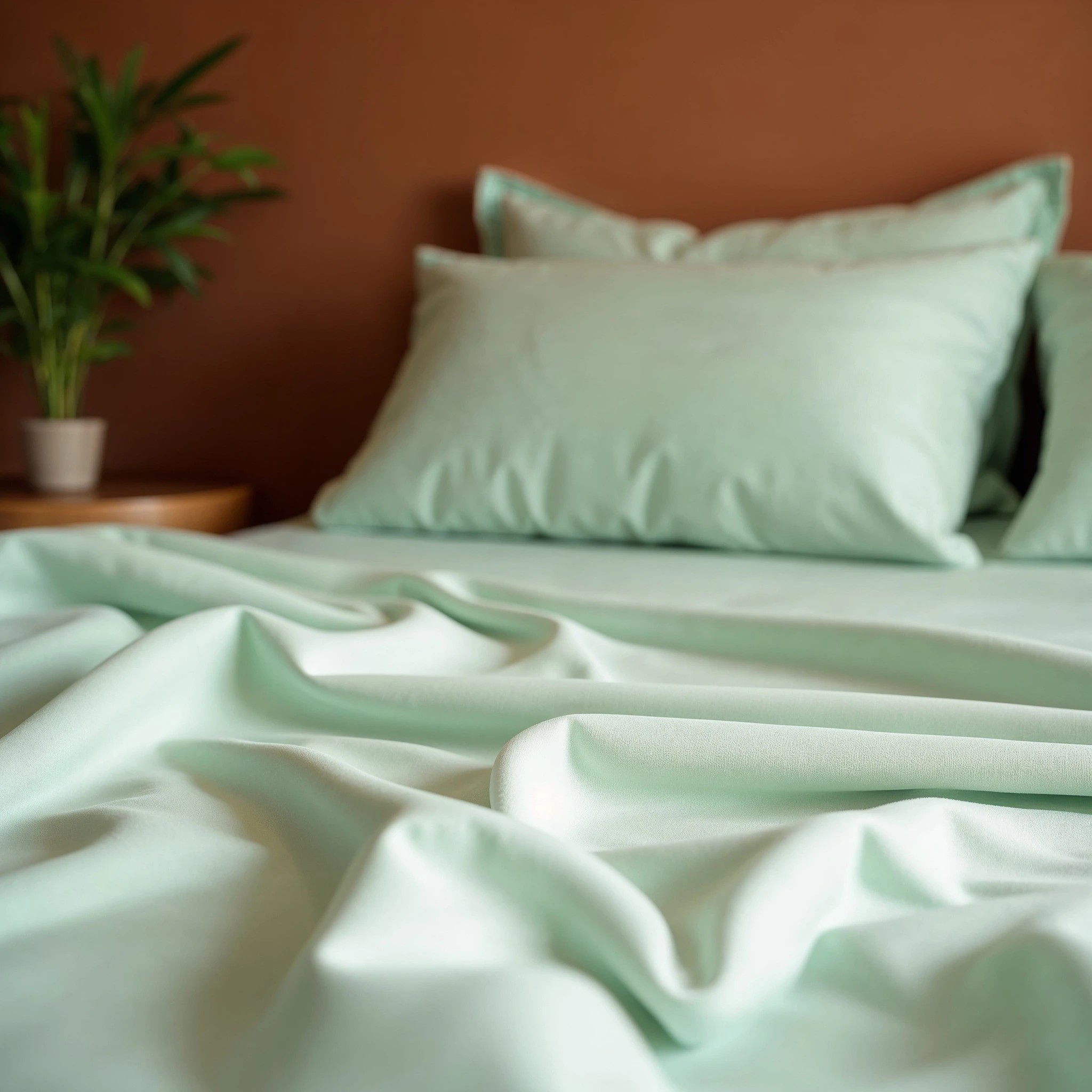 4 Royal Comfort Bamboo Blended Sheet & Pillowcases Set 1000TC Ultra Soft Bedding - Queen Bed - Green, 4 of 4