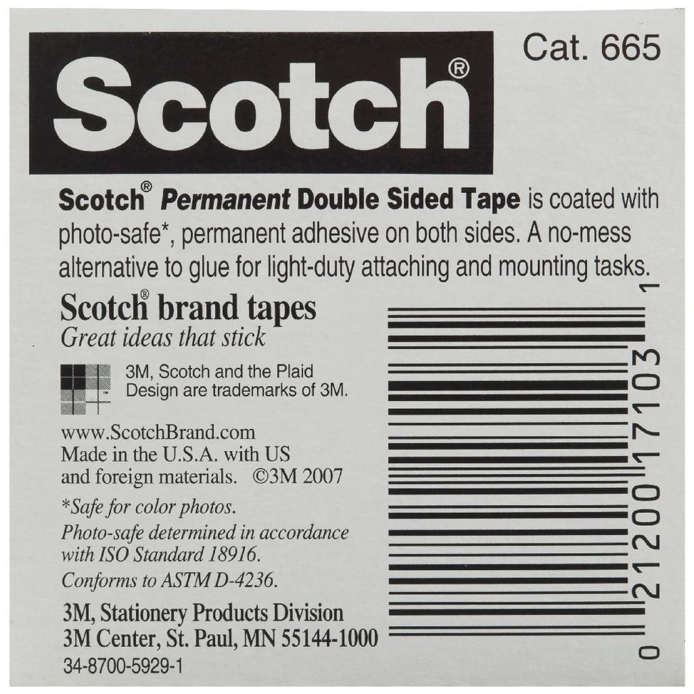 2 Scotch 665 Double-sided Tape 12.7mm x 22.8m, 2 of 10
