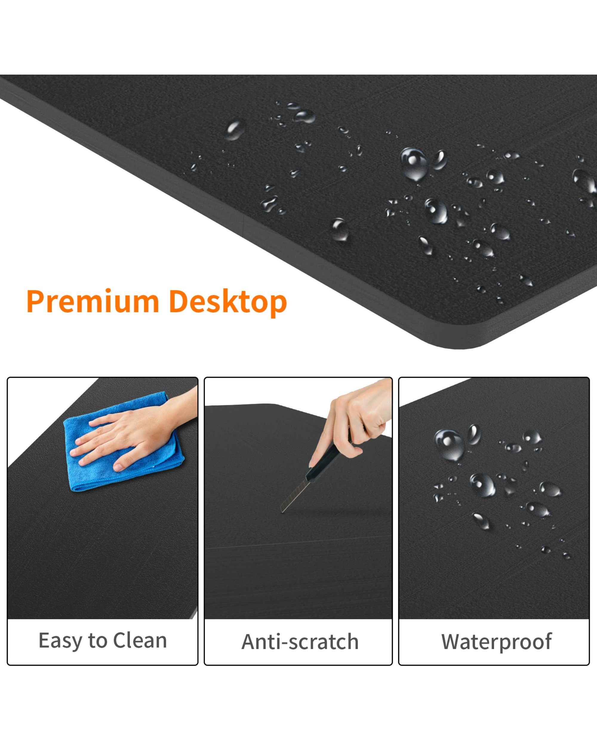 4 Advwin L-shaped Corner Desk Workstation Home Work Computer Desk Office Table, 4 of 4