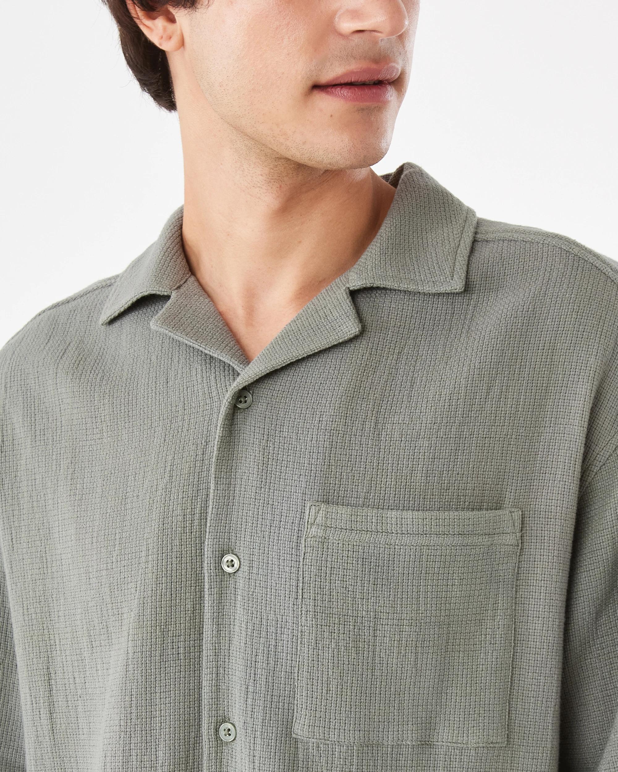 6 Short Sleeve Boxy Shirt Grn Moss, 6 of 8
