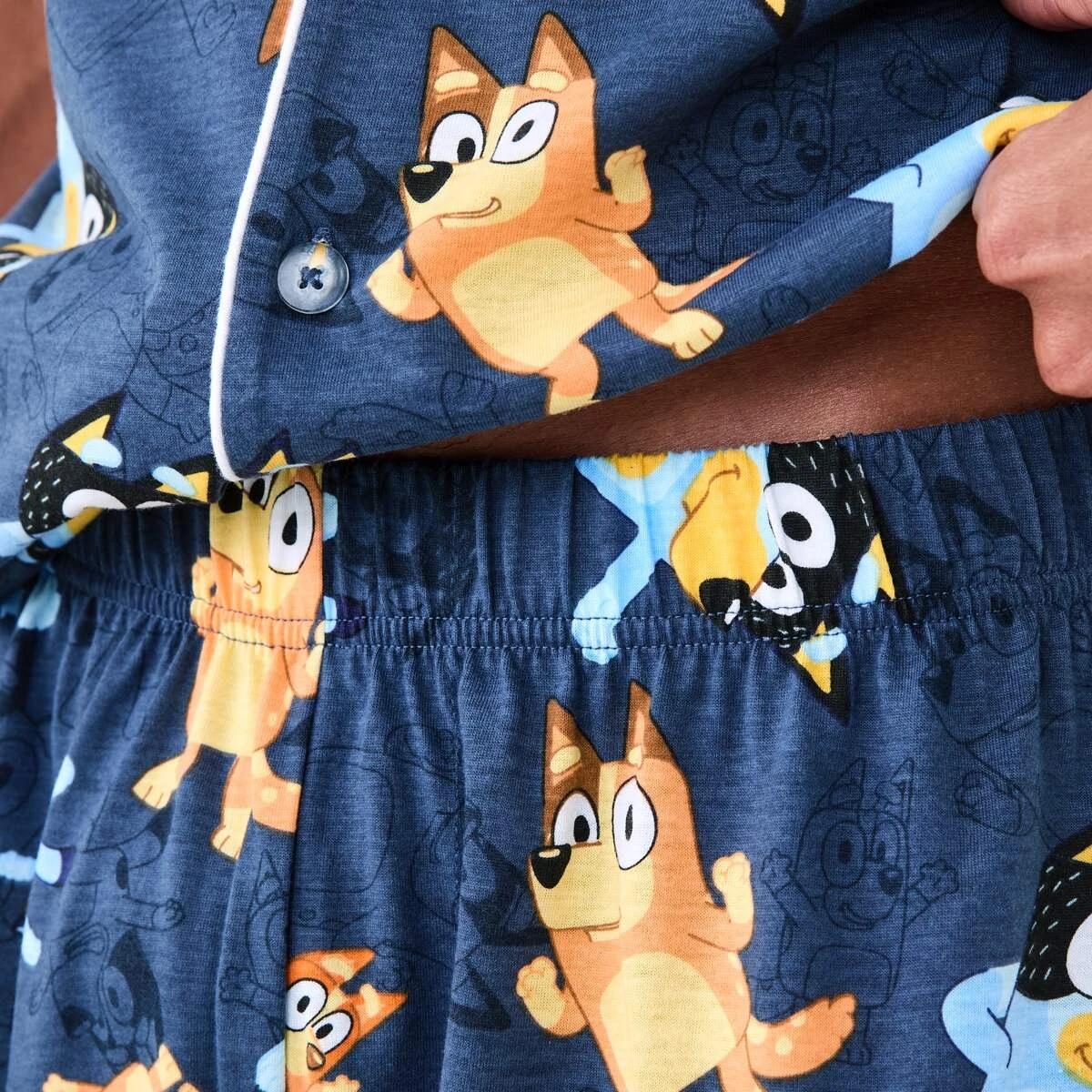8 Bluey License Short Sleeve Button Through Matching Family Pyjama Set BLUEY, 8 of 9
