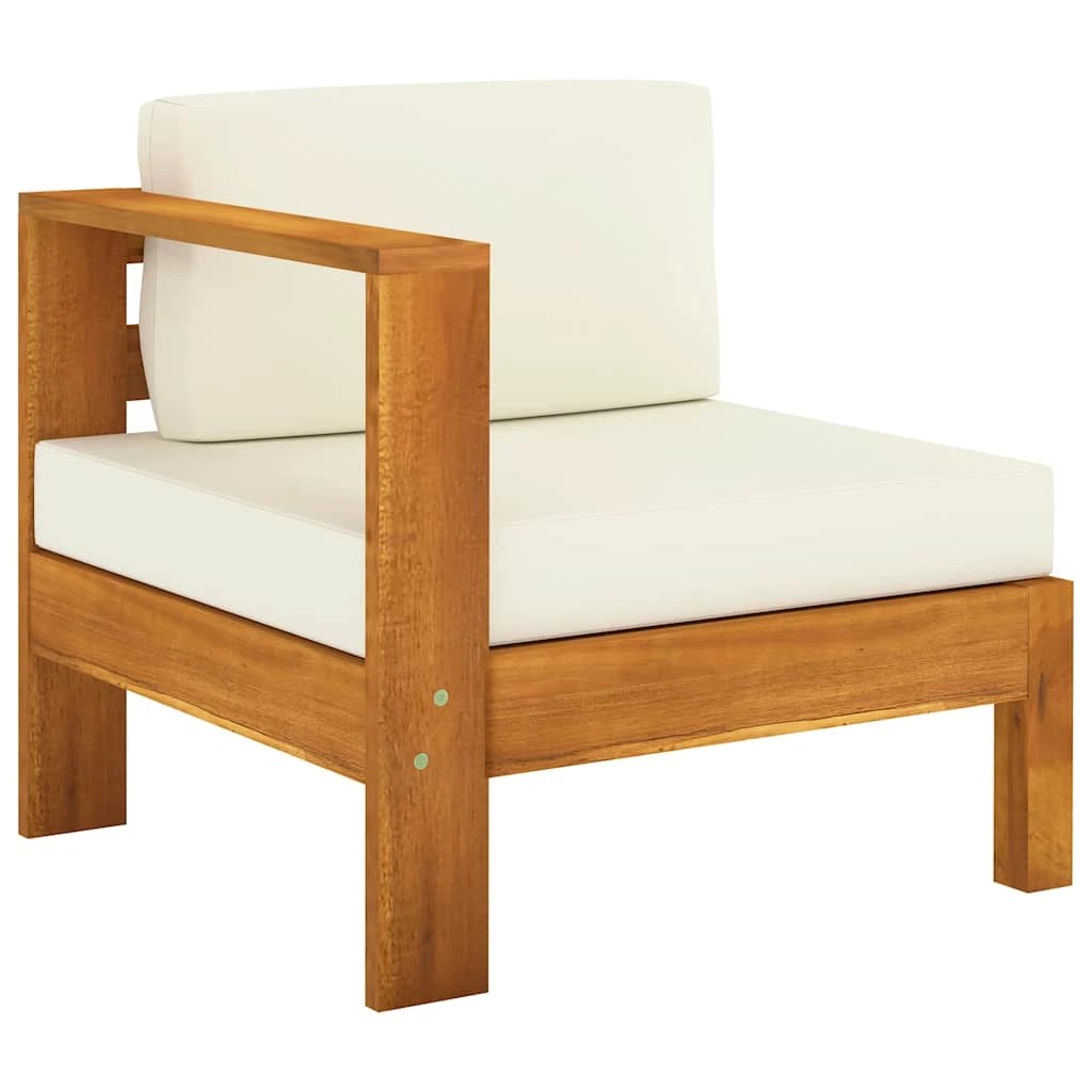 1 Vidaxl Garden Sofa Wooden Garden Sofa, Wooden Garden Sofas - White, 1 of 8