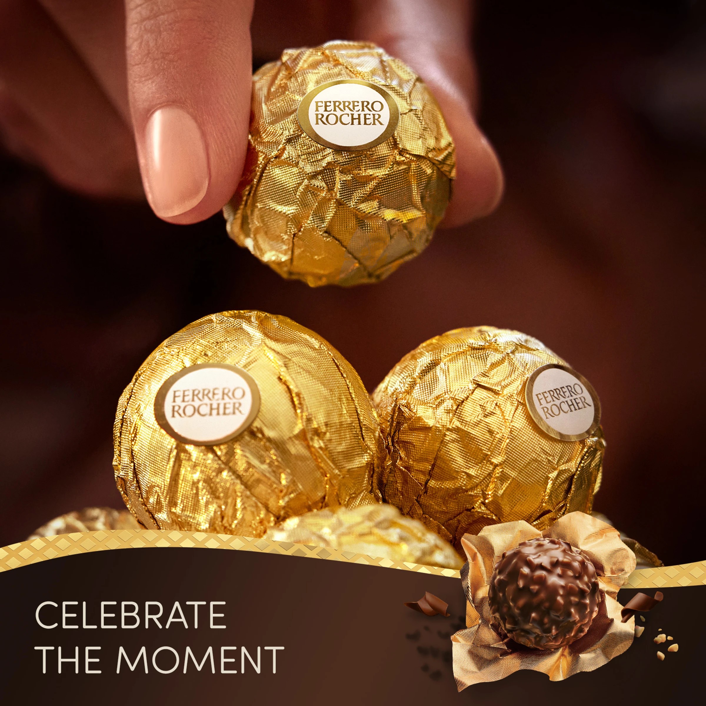 8 16 Pack Ferrero Rocher Chocolate Gift Box 200g, 8 of 9