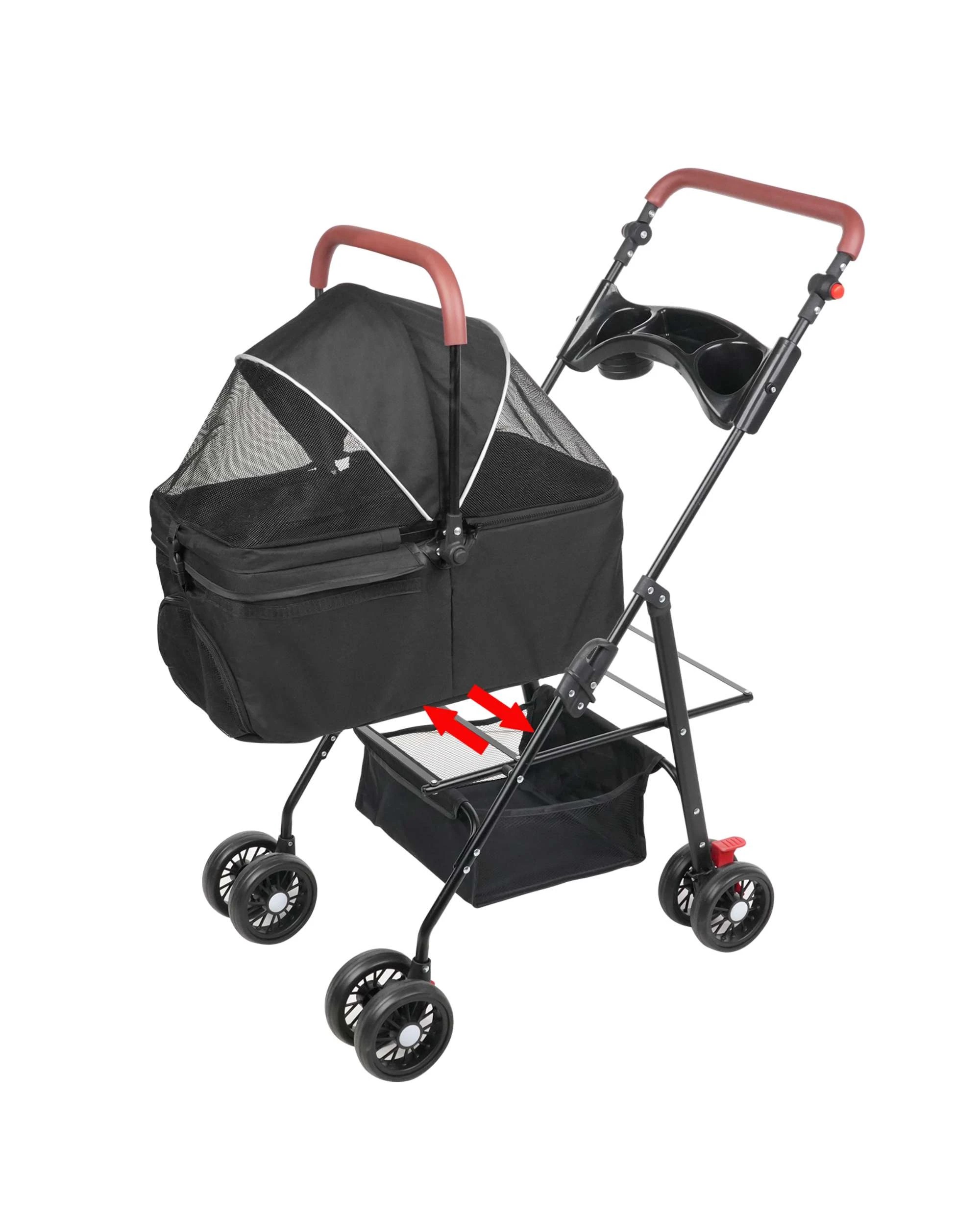 6 Advwin 3in1 Pet Stroller Dog Cat Carrier Foldable, 6 of 10