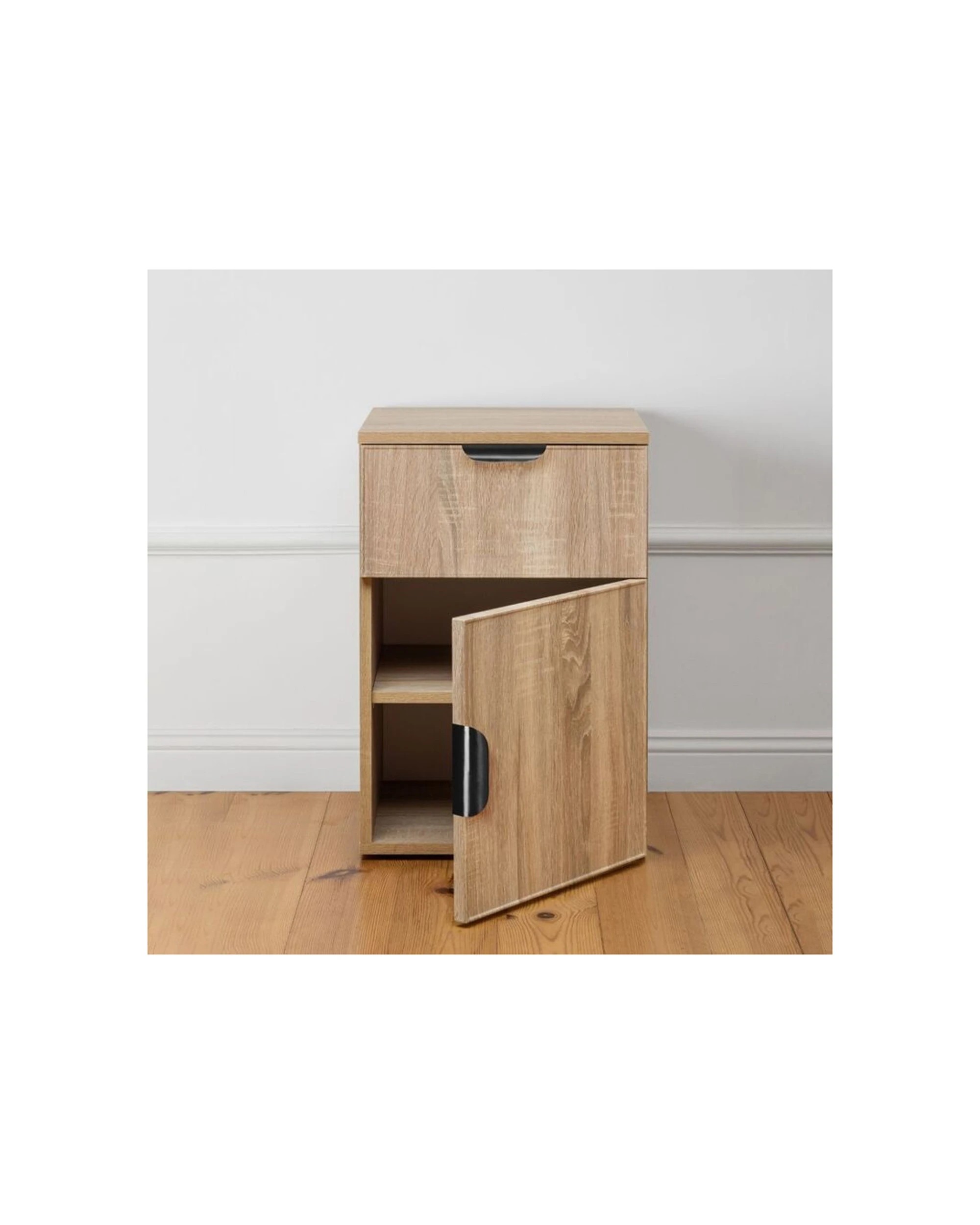 2 European Cabinetry Porto Oak Slim Bedside Table Pull Handle - Natural, 2 of 4