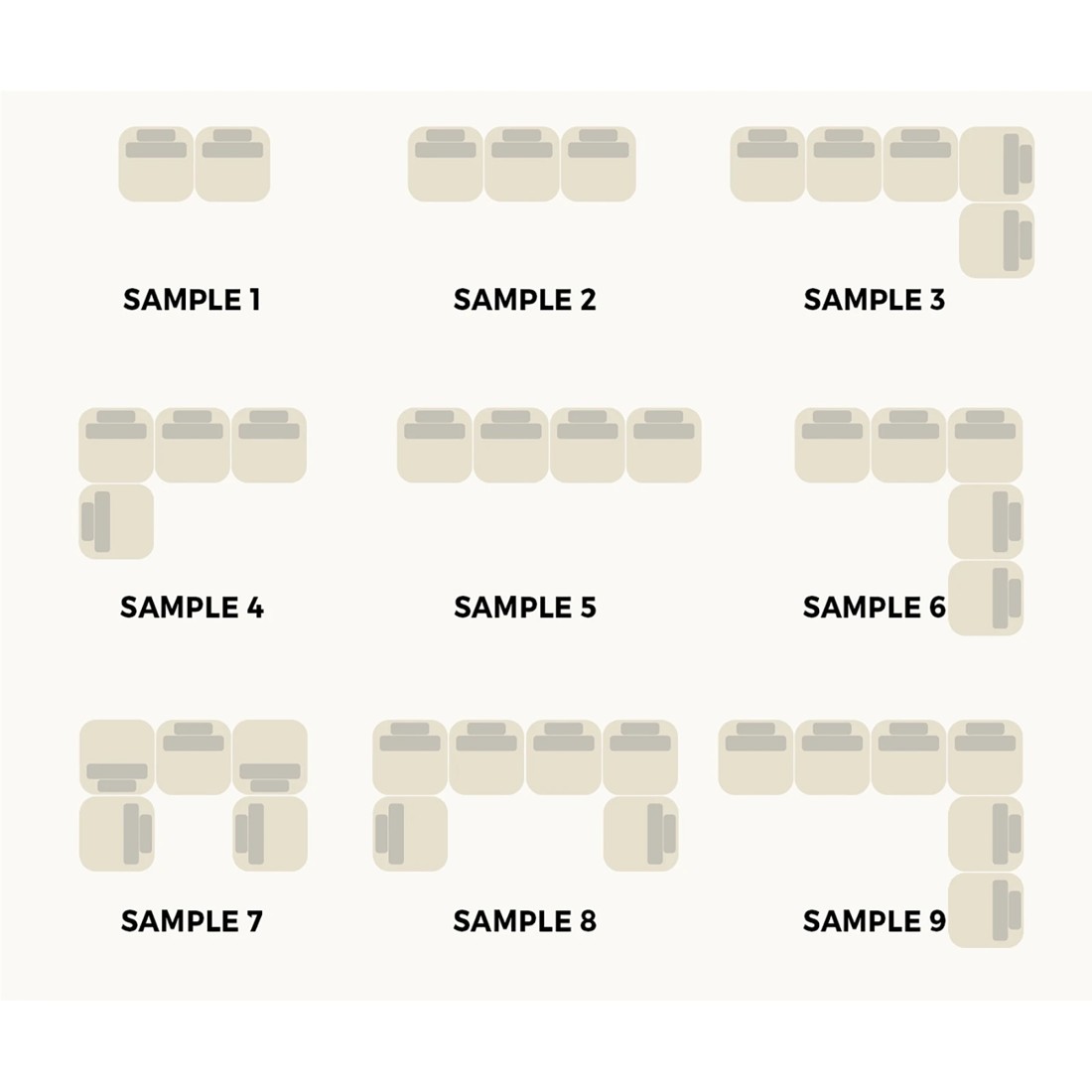 4 Oikiture 2pcs Modular Sofa Lounge Chair Armless Tofu Back Sherpa
 - Green, 4 of 10