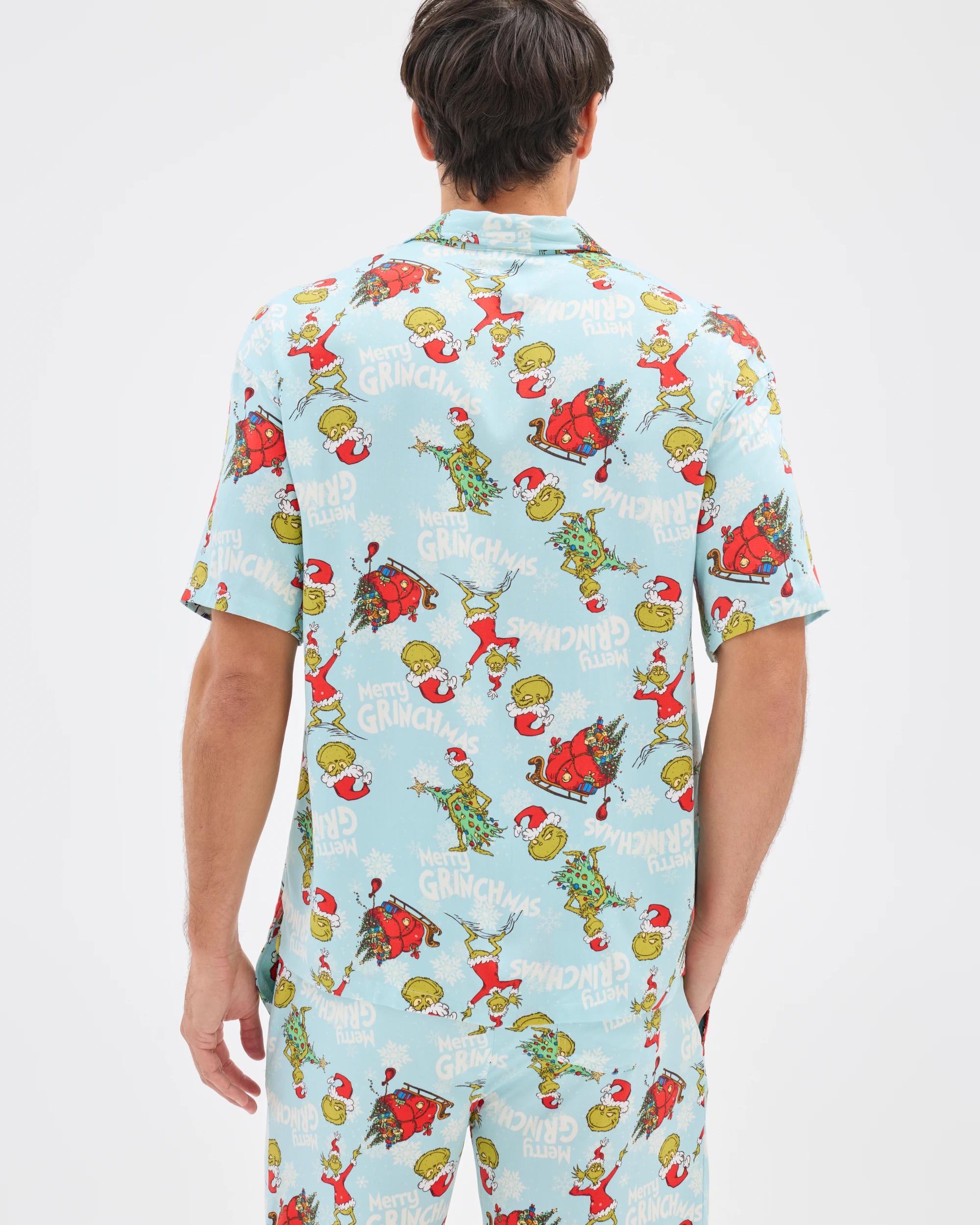 7 The Grinch Licensed Merry Grinchmas Christmas Short Sleeve Shirt MULTI MERRY GRINCHMAS, 7 of 7