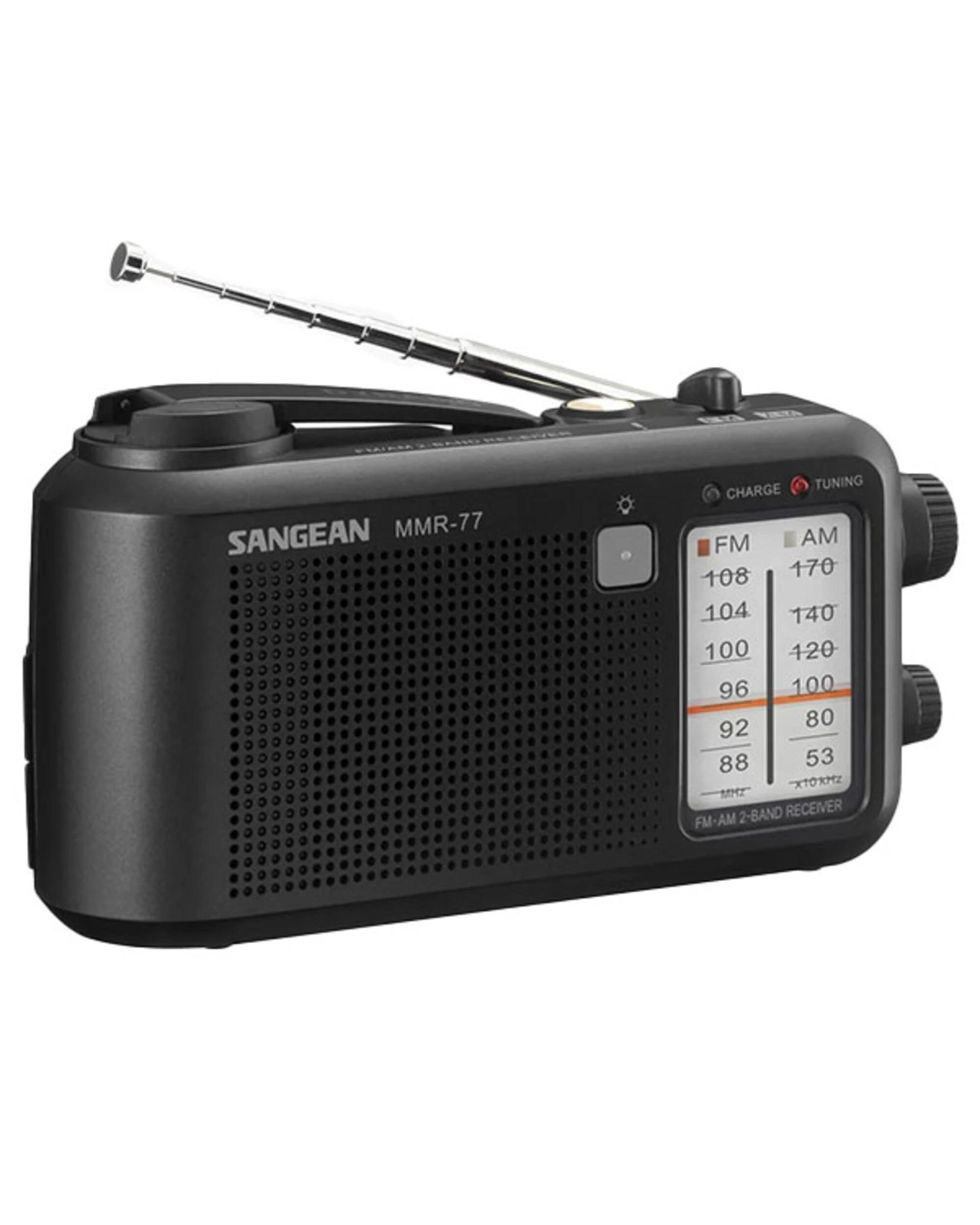 3 Sangean MMR-77 AM/FM Multi Powered Radio - Black, 3 of 5