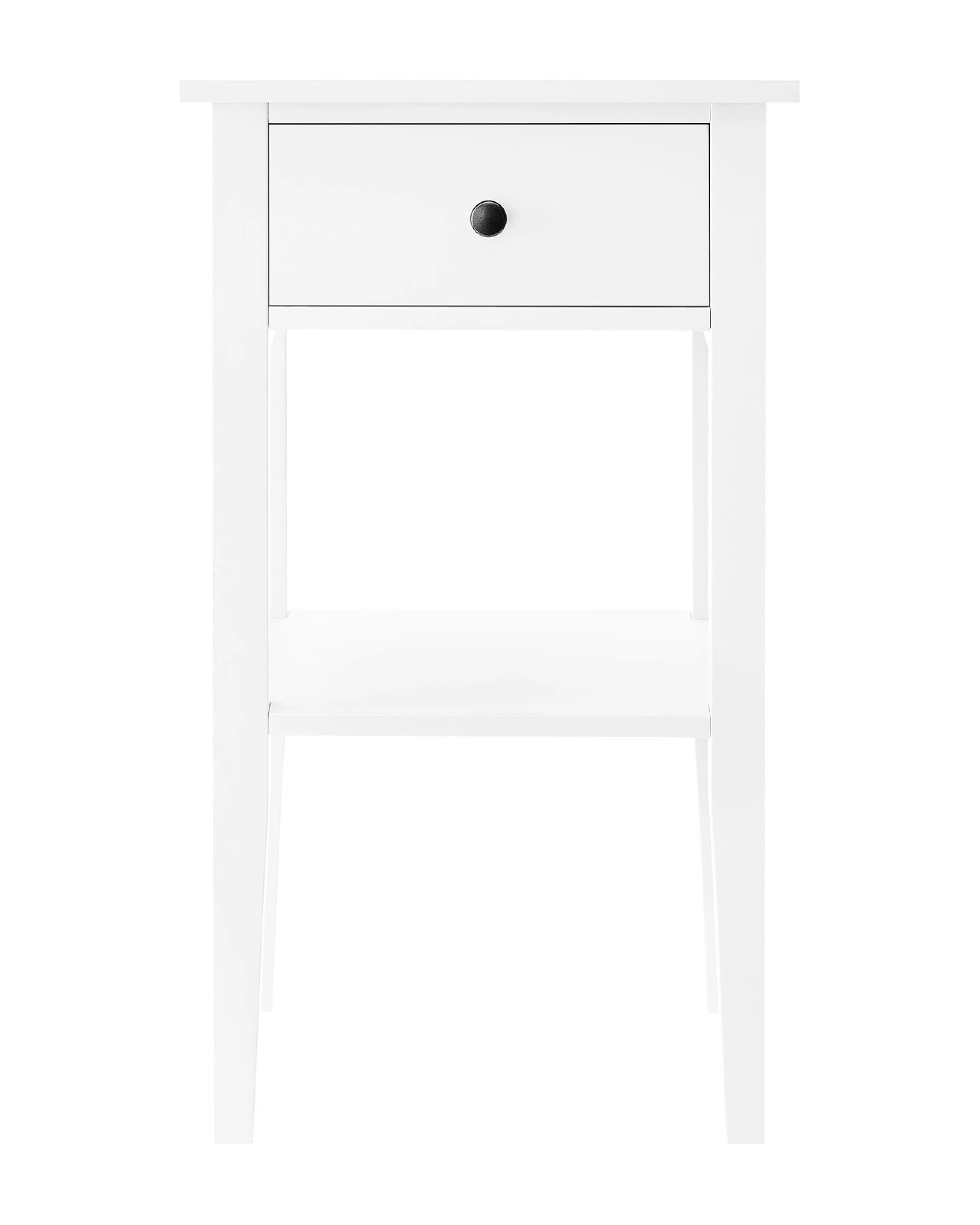 2 Sarantino Rue Bedside Table In White, 2 of 10