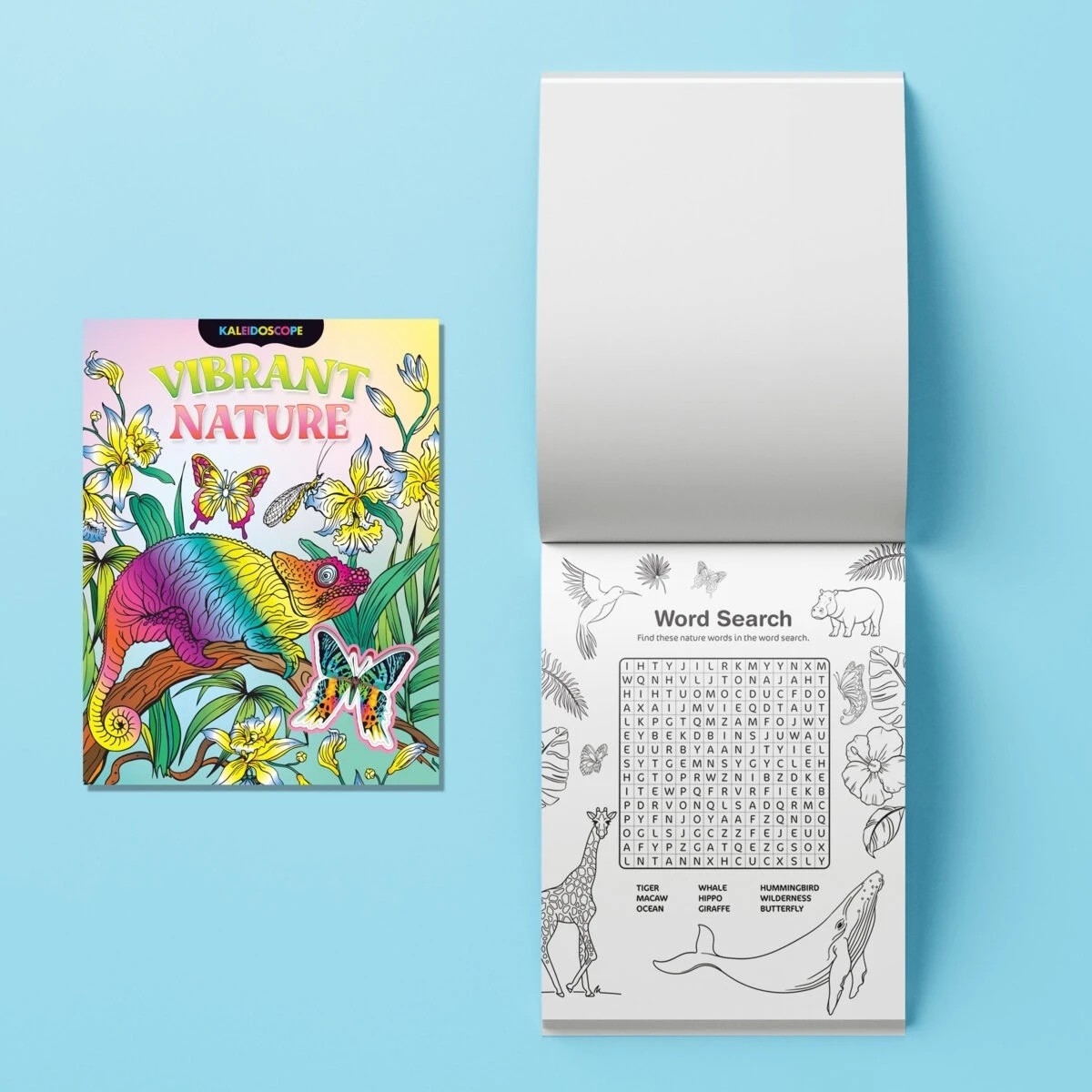3 Kaleidoscope: Vibrant Nature Colouring Kit - Book, 3 of 5