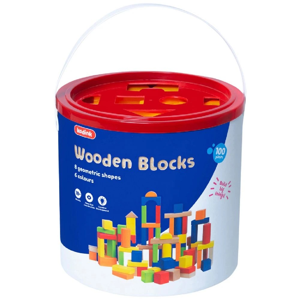 1 Kadink Wooden Blocks 100 Piece, 1 of 3