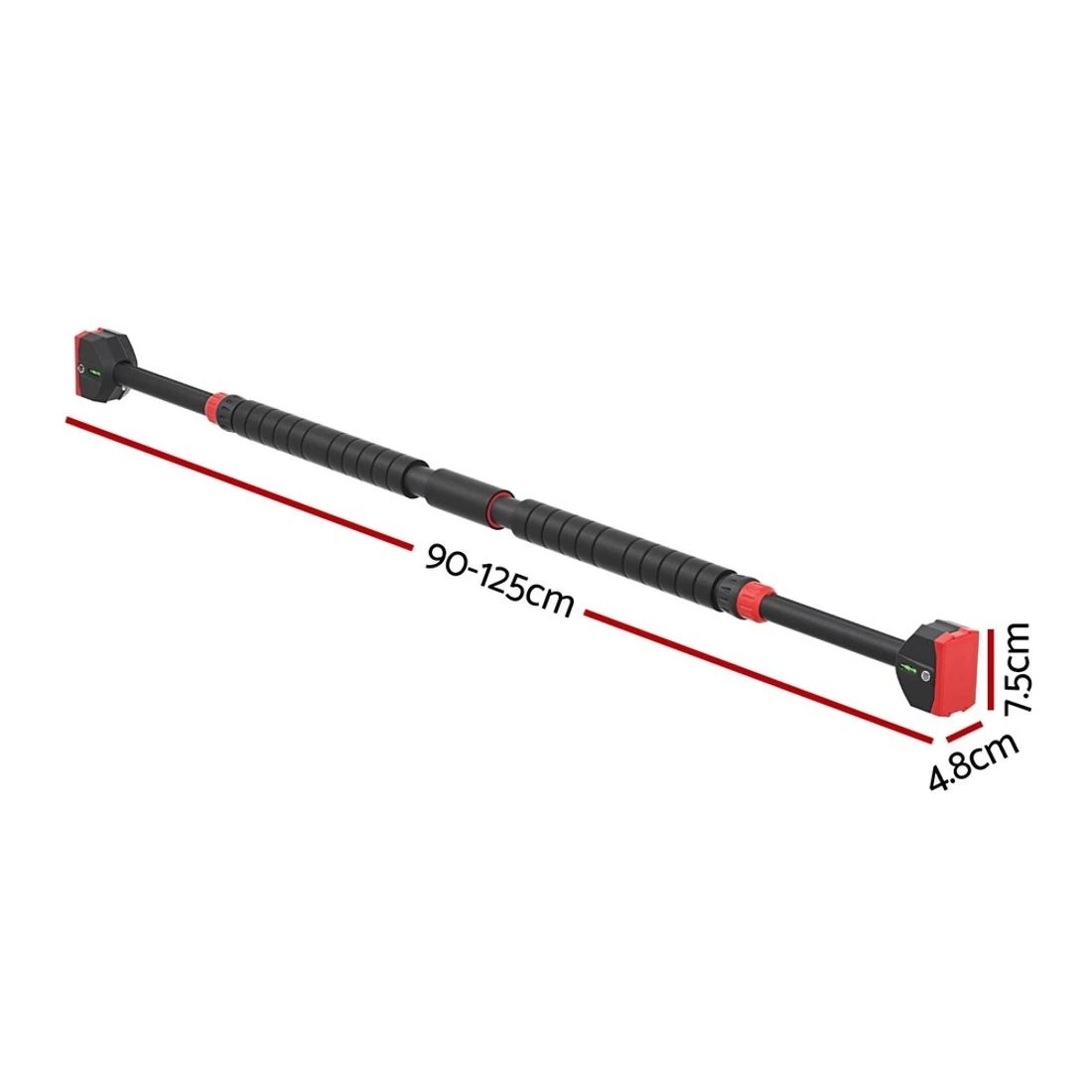 2 Everfit Pull Up Bar 90CM-125CM - Black, 2 of 7