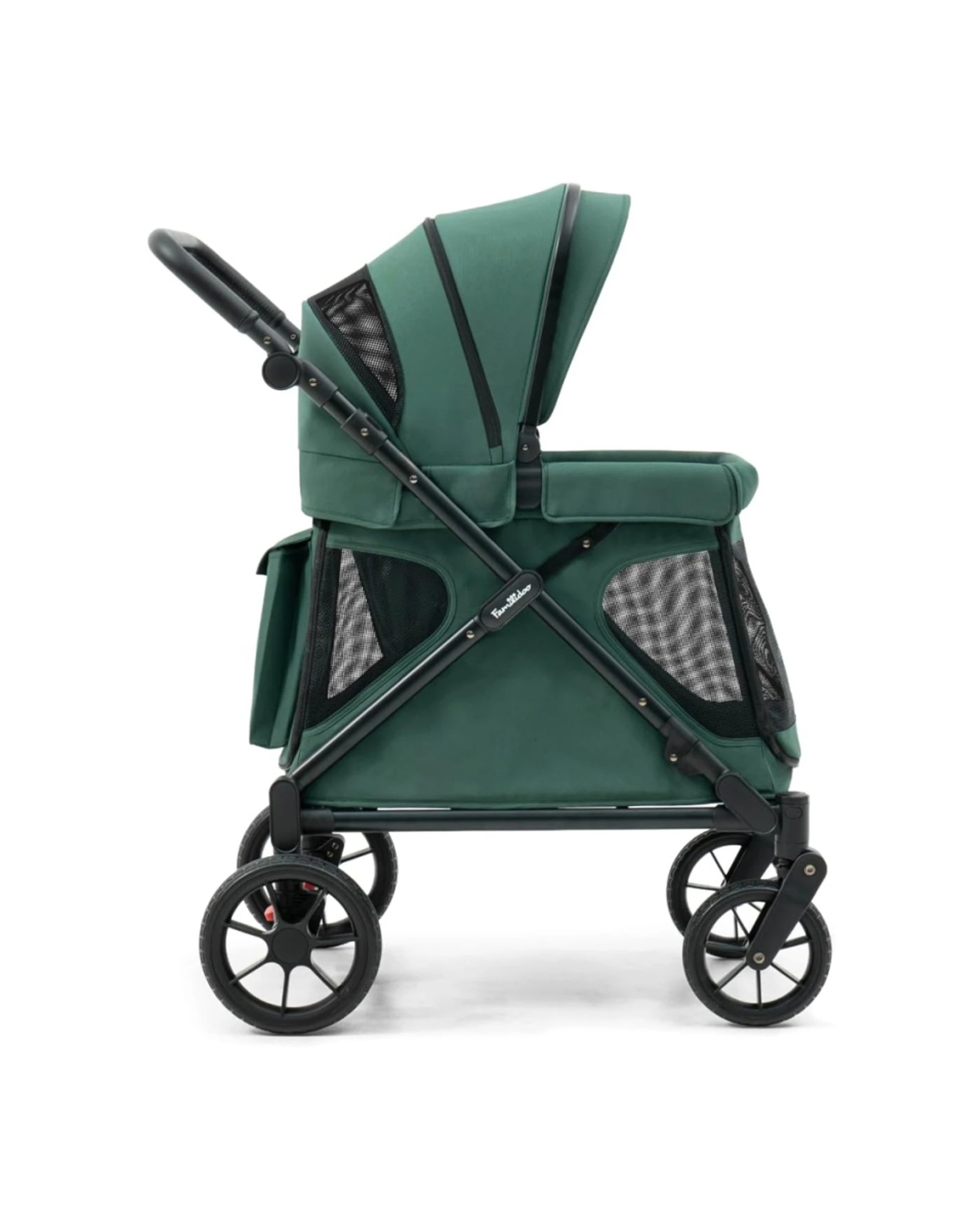 1 Playette Familidoo Q1 2.0 Wagon Stroller Emerald - Green, 1 of 7