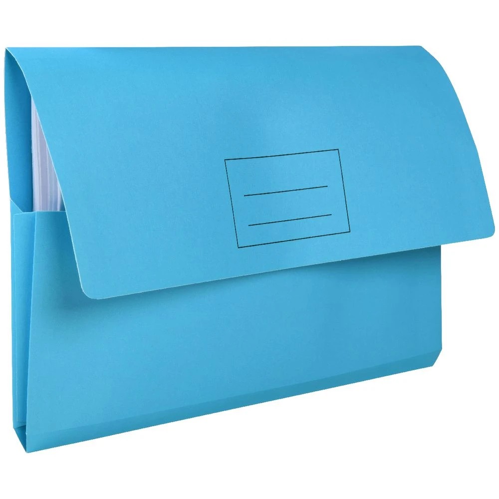 4 J.Burrows Document Wallet 220GSM Aqua 10 Pack, 4 of 4