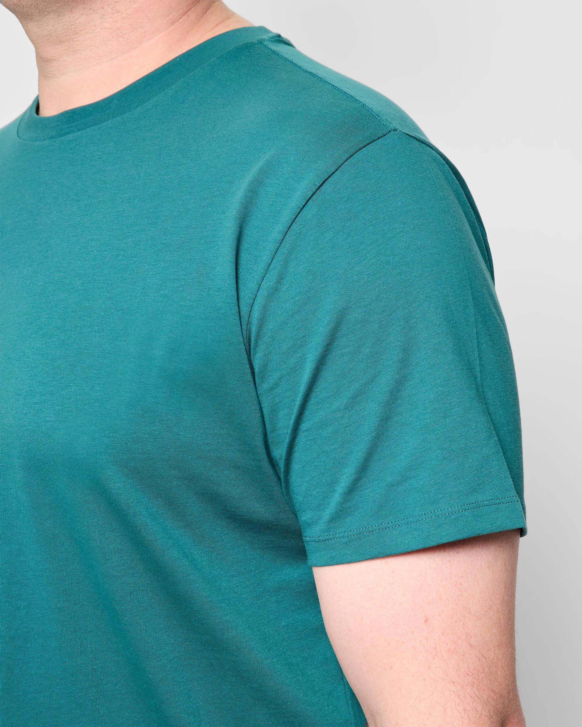 5 Target Man Plus Plus Size Australian Cotton Crew T-Shirt TEAL, 5 of 5