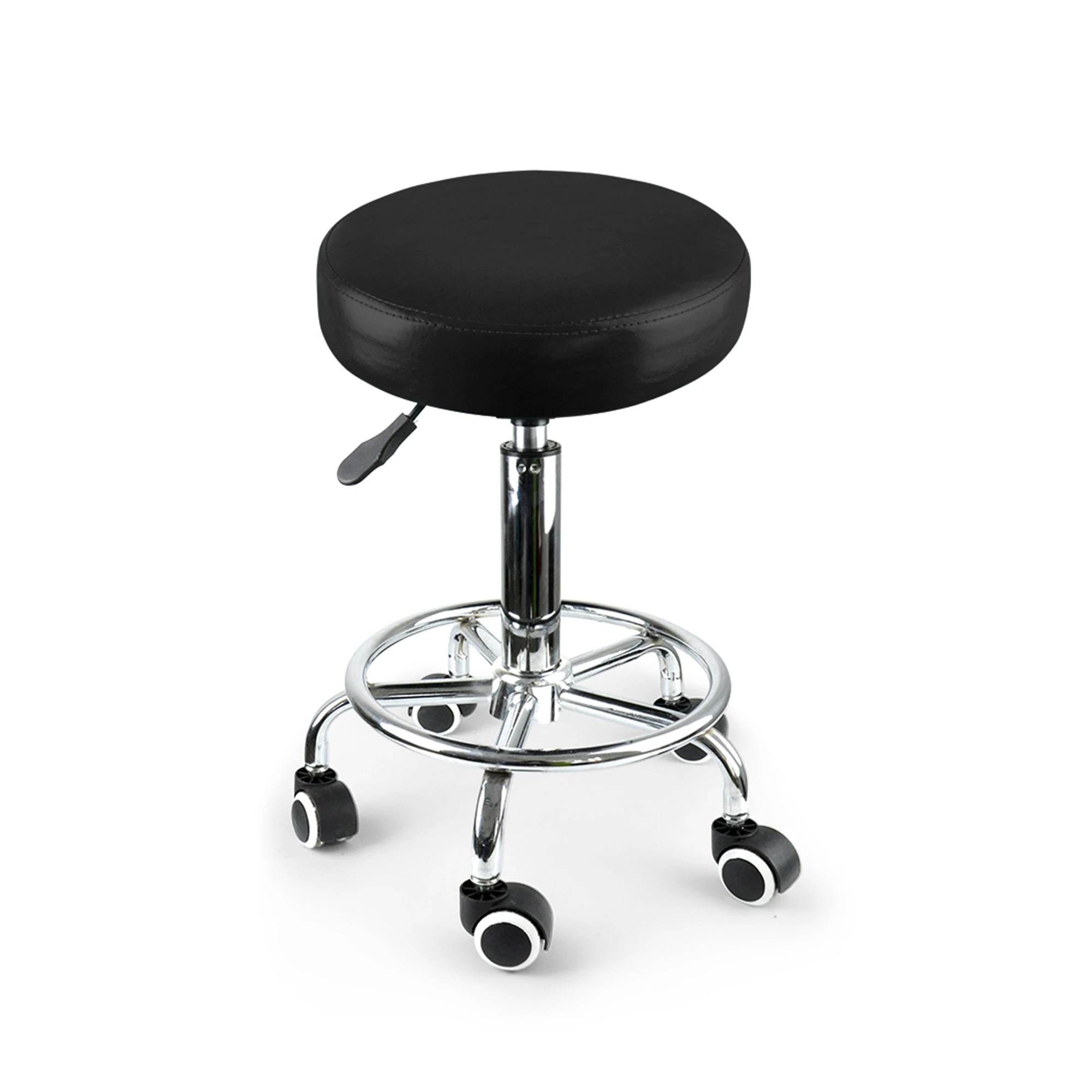 1 Levede 2x Salon Stool - Black, 1 of 6