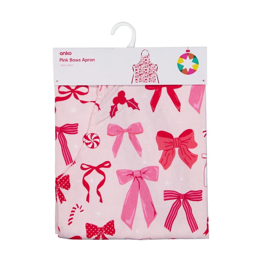 4 Pink Bows Apron, 4 of 4