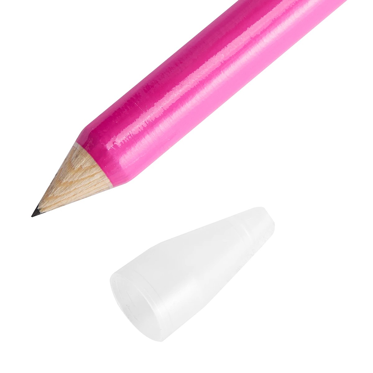 7 Jumbo Pom Pom Pencil with Sharpener - Assorted, 7 of 10