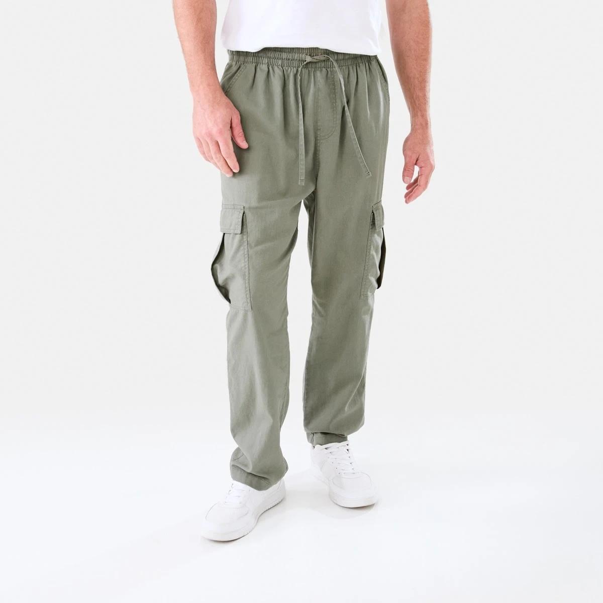 1 Linen Cargo Pants Grn Tea, 1 of 7