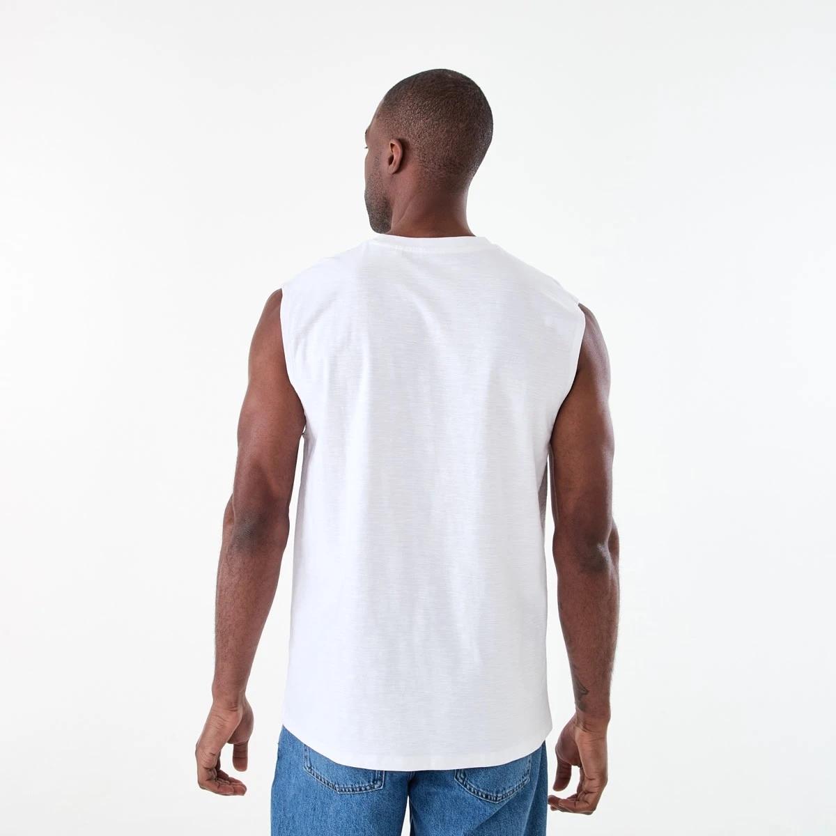 3 Oversized Slub Muscle WHITE, 3 of 6