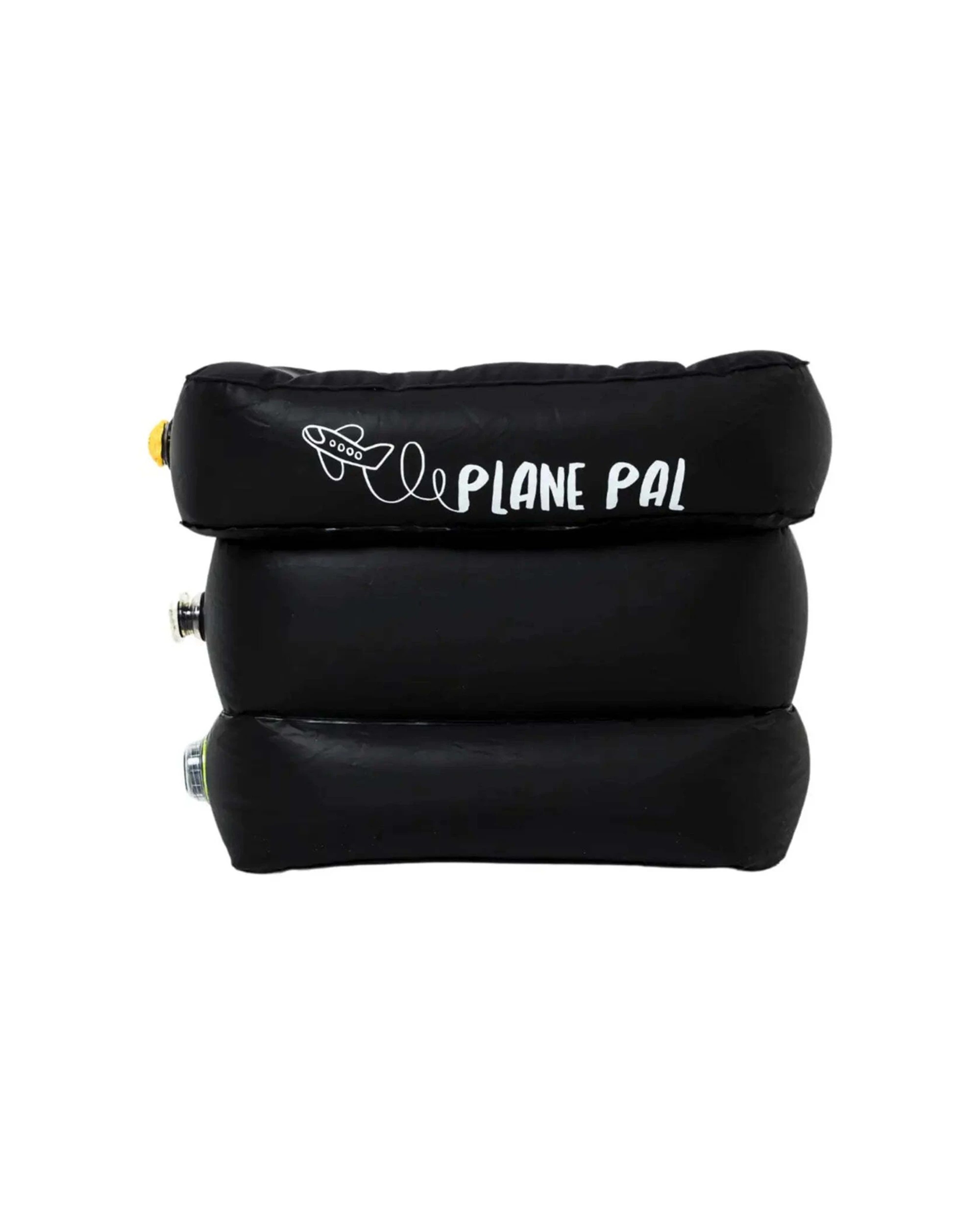 2 Plane Pal Self-Inflating Kids Travel Pillow Portable Accessory - Black, 2 of 5