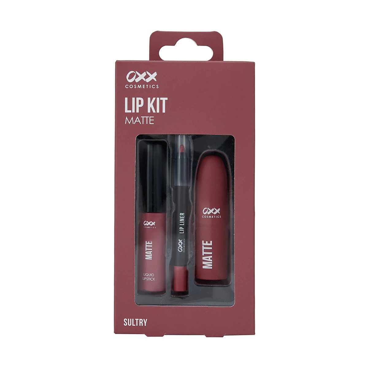 1 OXX Cosmetics 3 Piece Matte Lip Kit - Sultry, 1 of 10