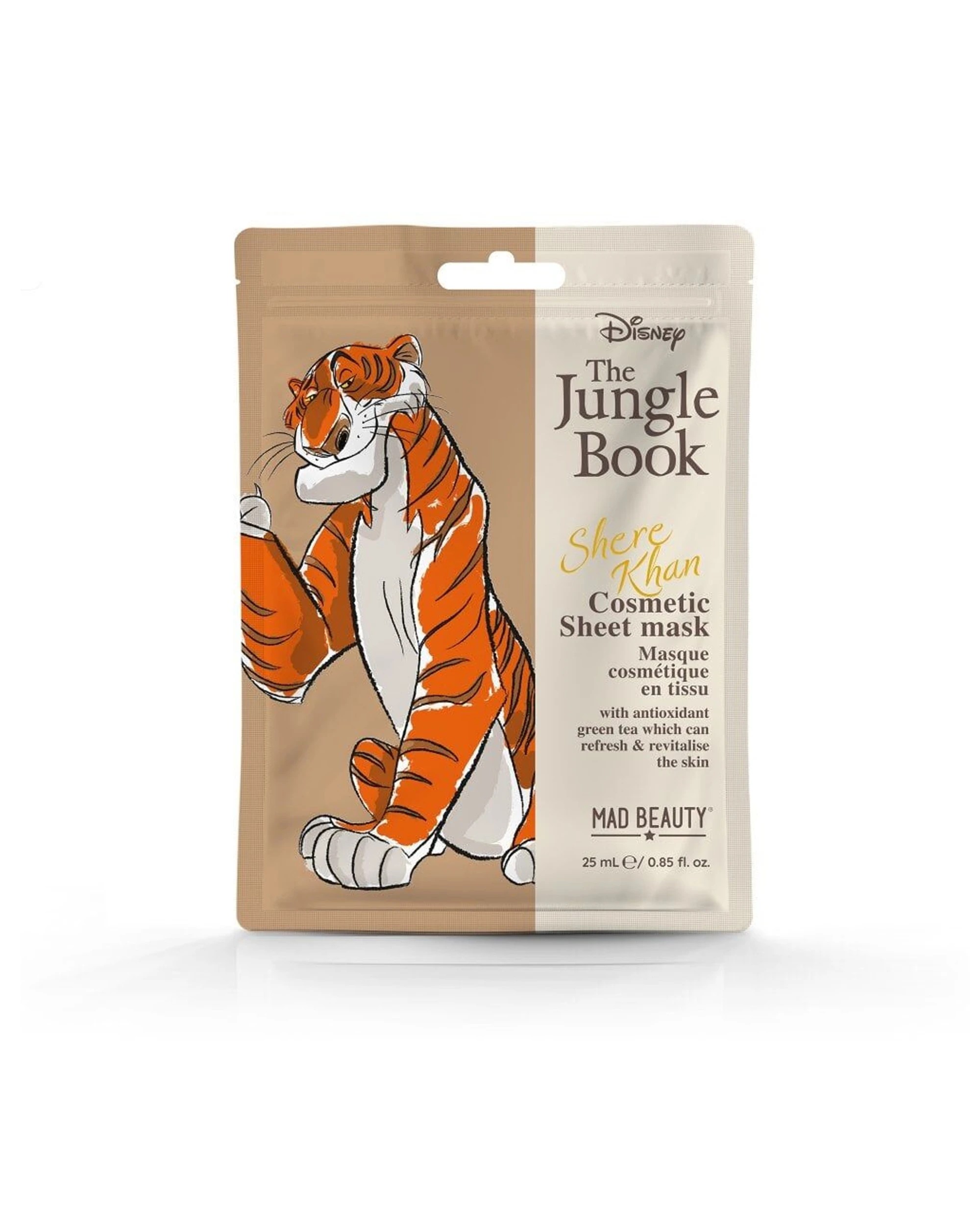 6 Disney The Jungle Book Cosmetic Sheet Mask Collection 75ml Pear Tea & Apple - Multi, 6 of 7