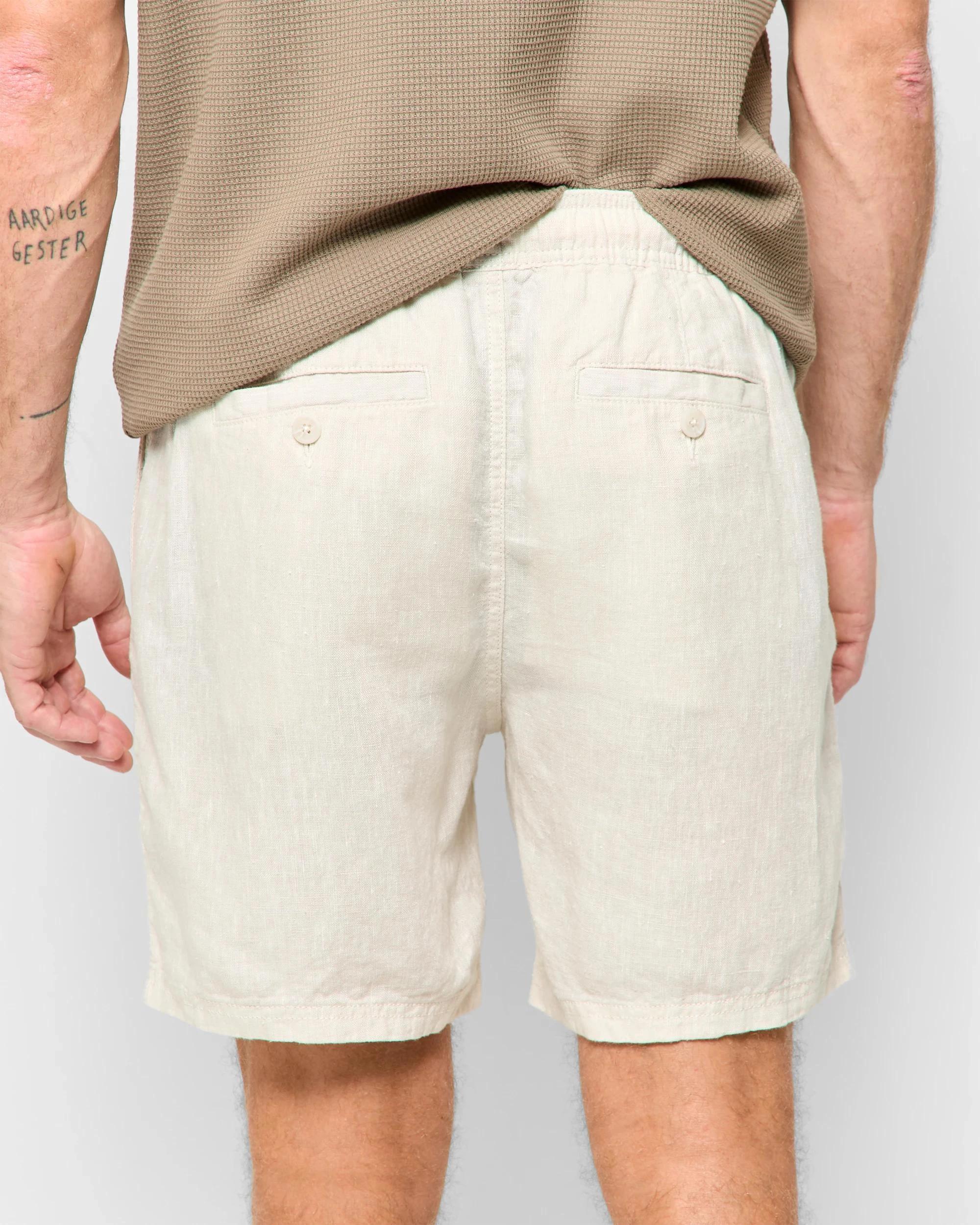 4 Target European Linen Shorts LIGHT STONE, 4 of 6