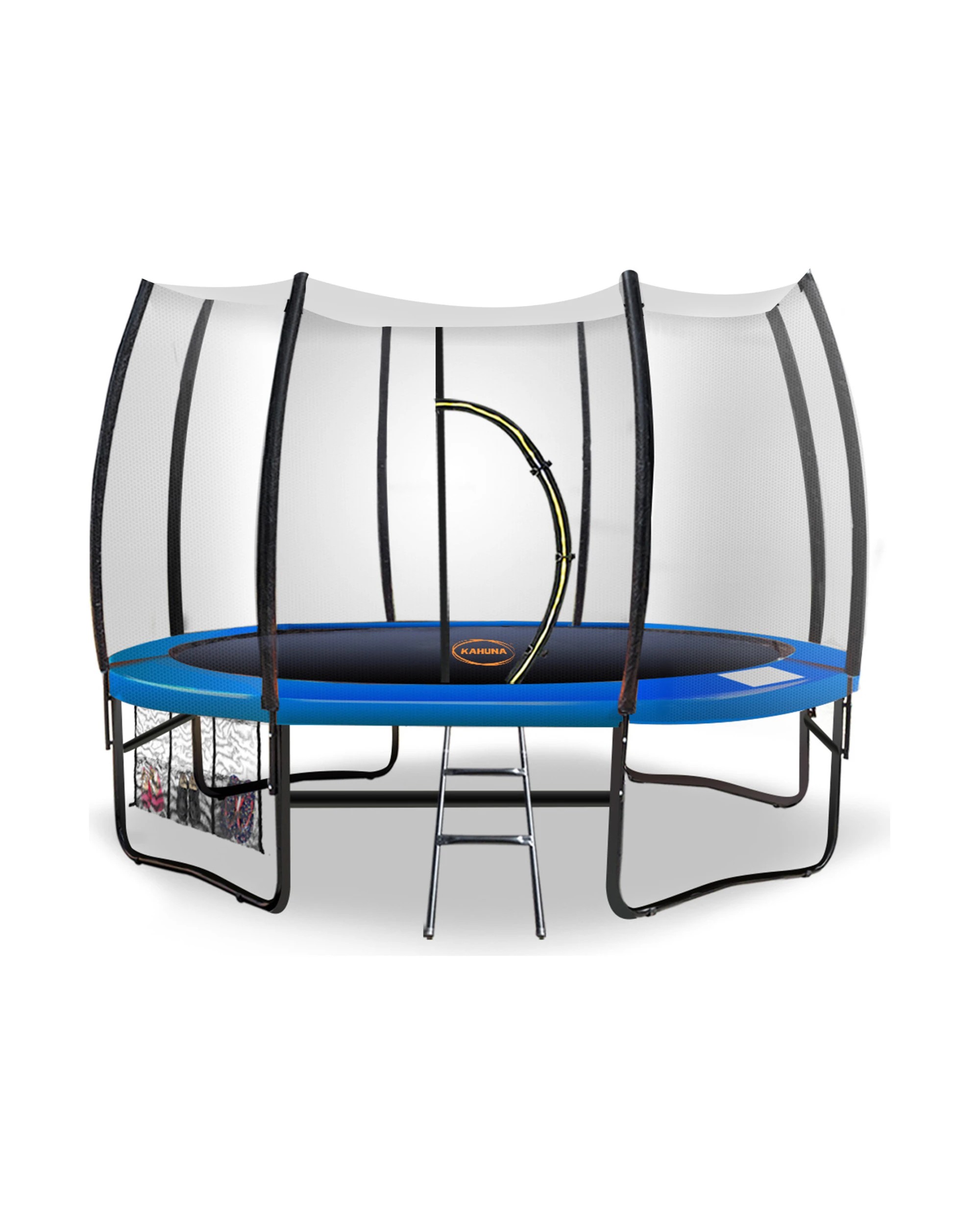 1 Kahuna Twister 10ft Springless Trampoline with Basketball Set - Blue, 1 of 7