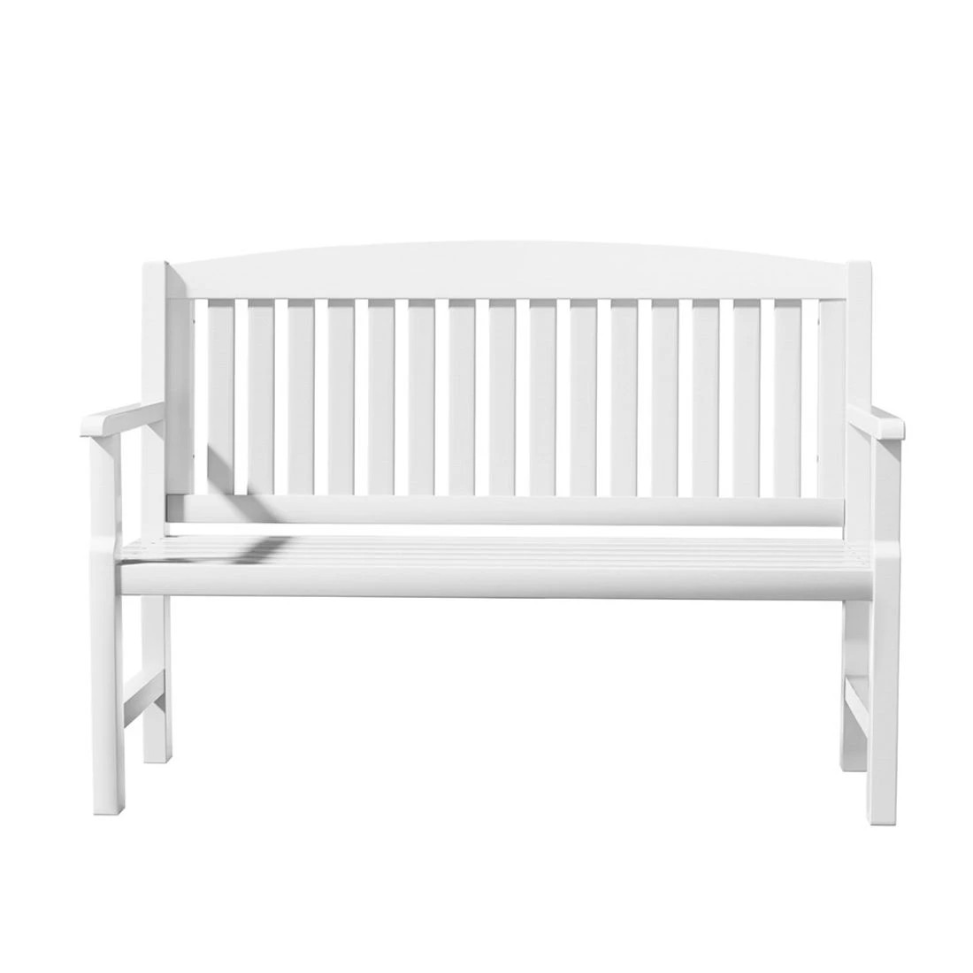 4 Gardeon Outdoor Garden Bench Wooden 2 Seater Lounge Chair Patio Furniture - White, 4 of 6