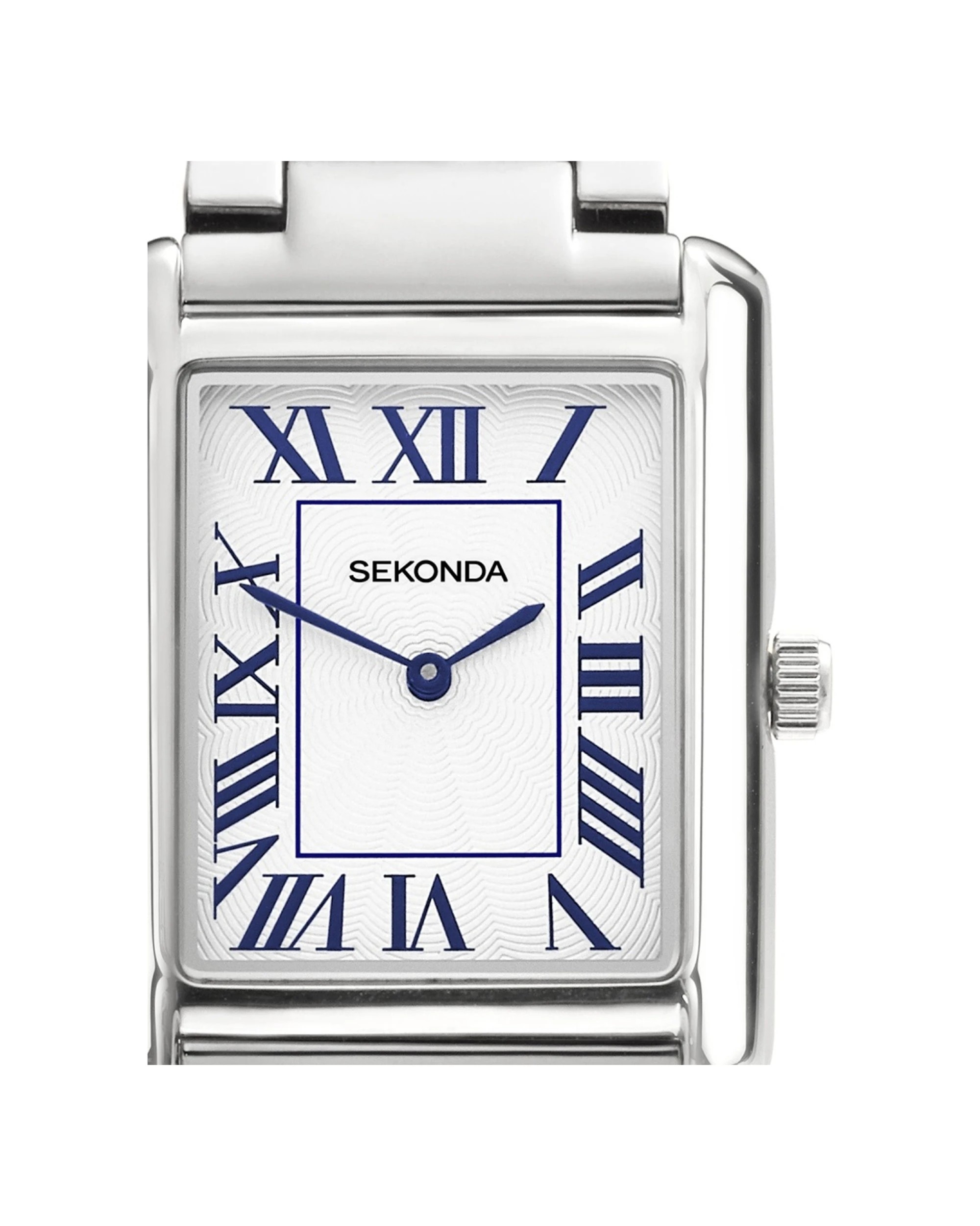 5 Sekonda Men's Clement Watch Guilloche Dial Stainless Steel Bracelet 28x37mm, 5 of 6