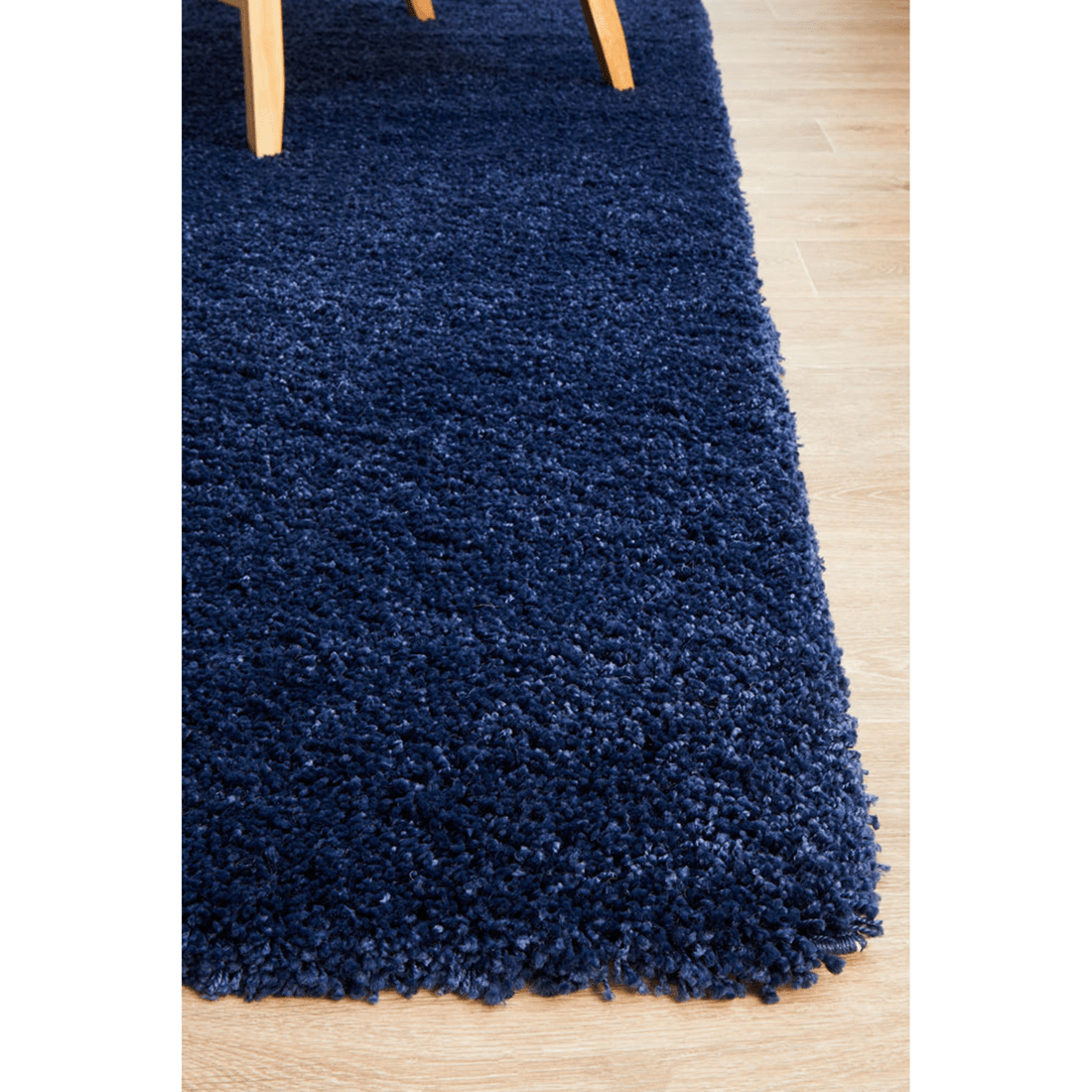 6 Rug Culture Laguna Denim Shag Rug - Navy Blue, 40 mm Polypropylene, Made in Turkey - Blue, 6 of 9