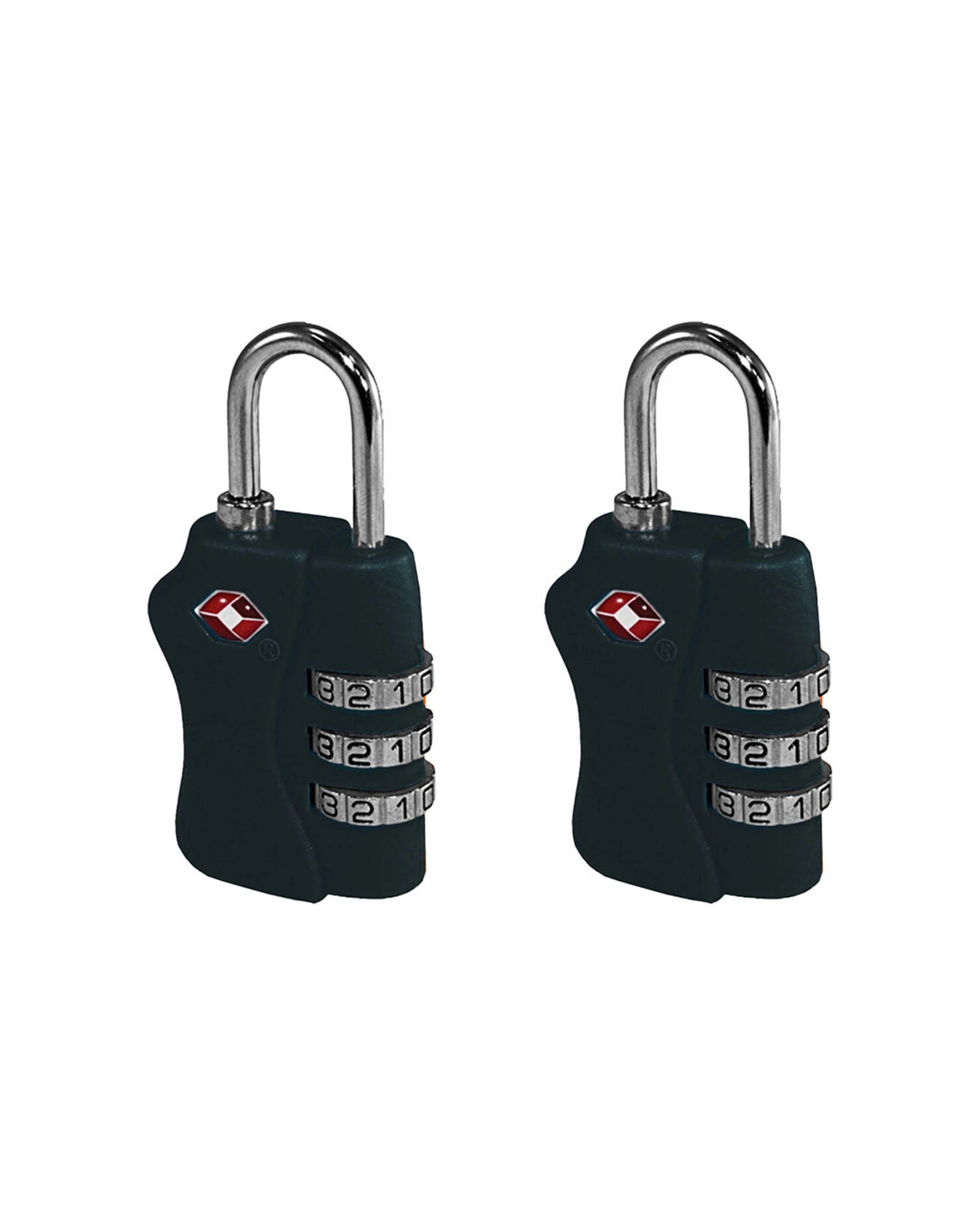1 Tosca 2Pk Tsa Approved Luggage Bag Combination Lock - Black, 1 of 1