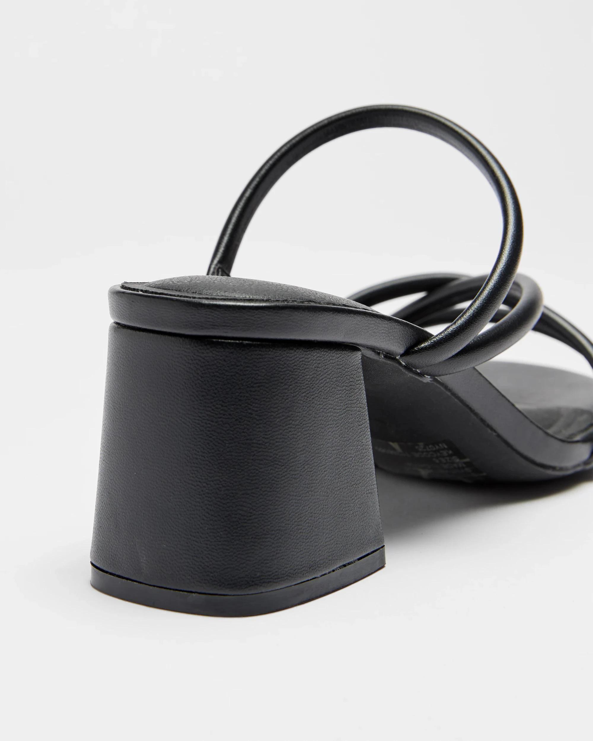 2 Target Woman Womens Strappy Mid Block Heel - Manny BLACK, 2 of 3