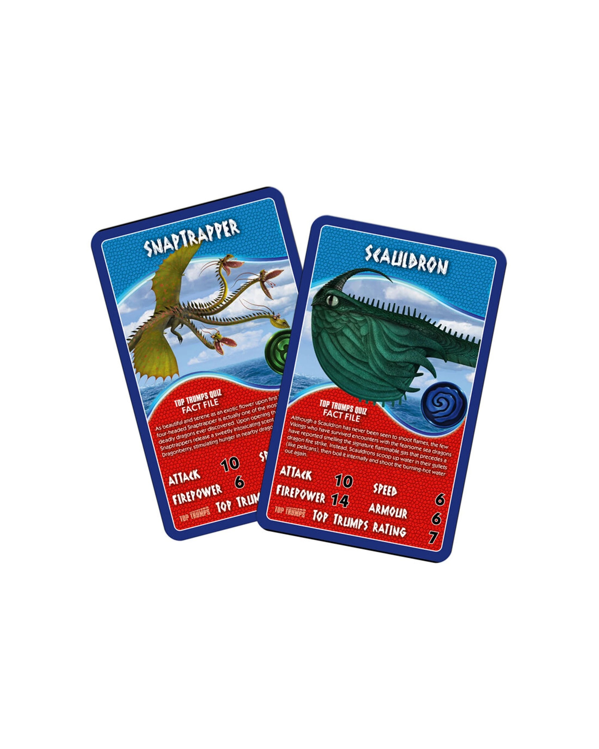 6 TOP TRUMPS 2PK How To Train Your Dragons Edition Family And Kids Card Game - Multi, 6 of 7