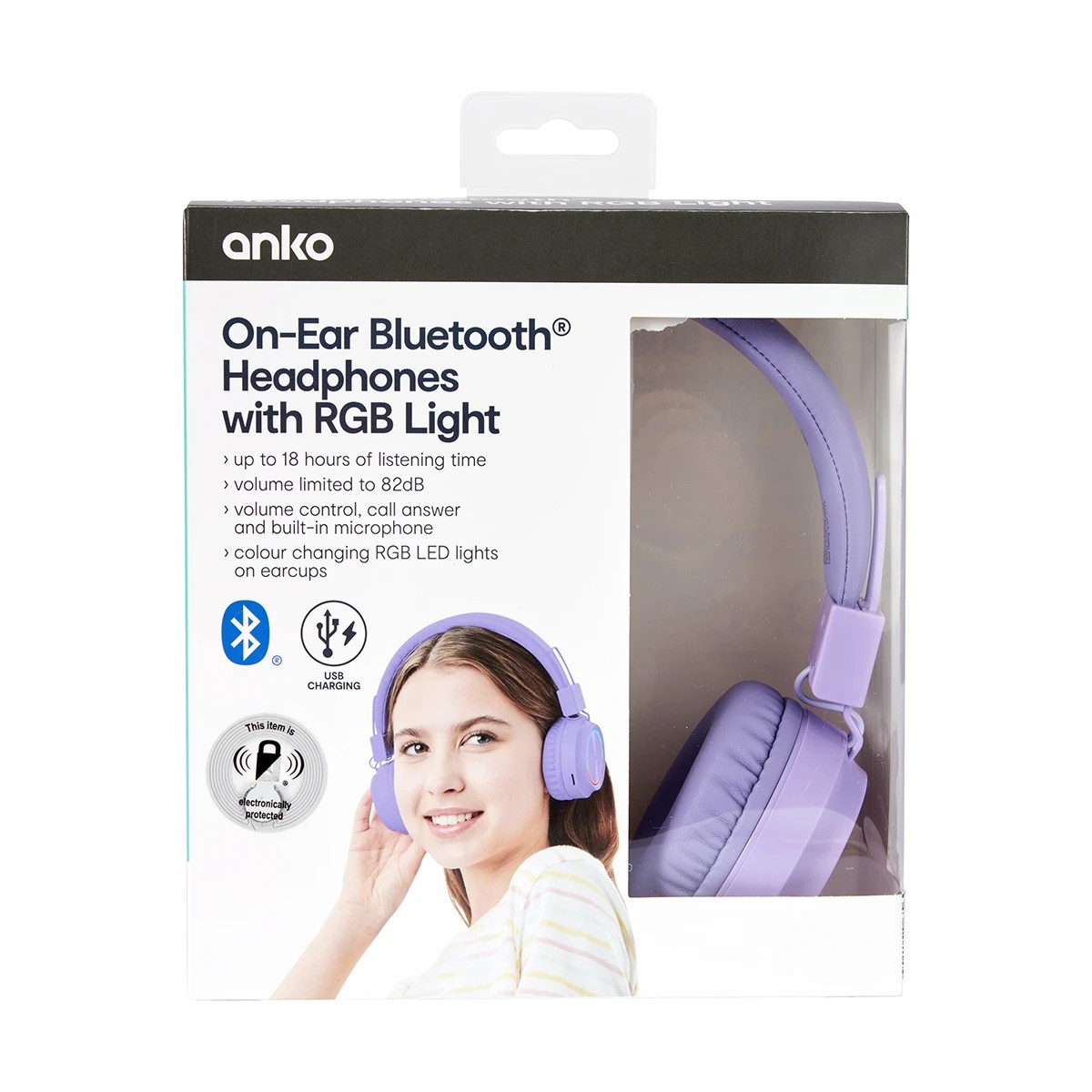 10 Buddy Light Up Bluetooth Headphones - Lilac, 10 of 11