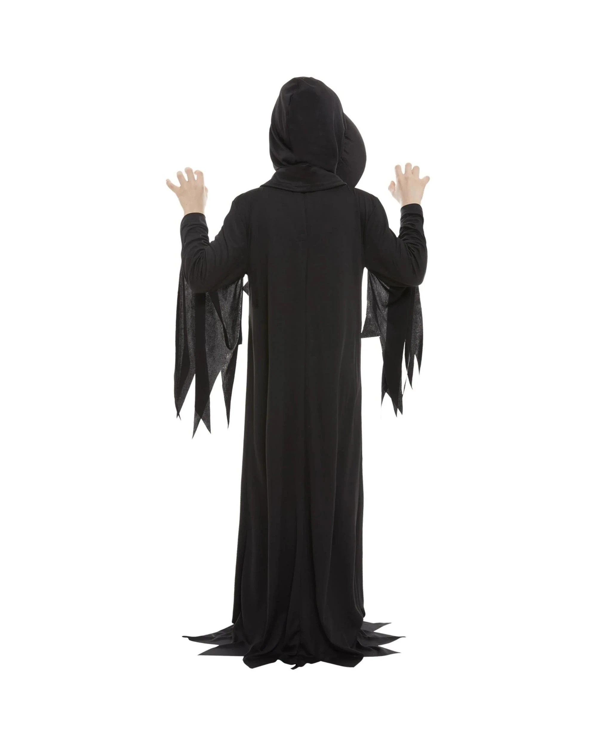 3 Skeleton Reaper Child Costume Size M 7-9 Years, 3 of 5