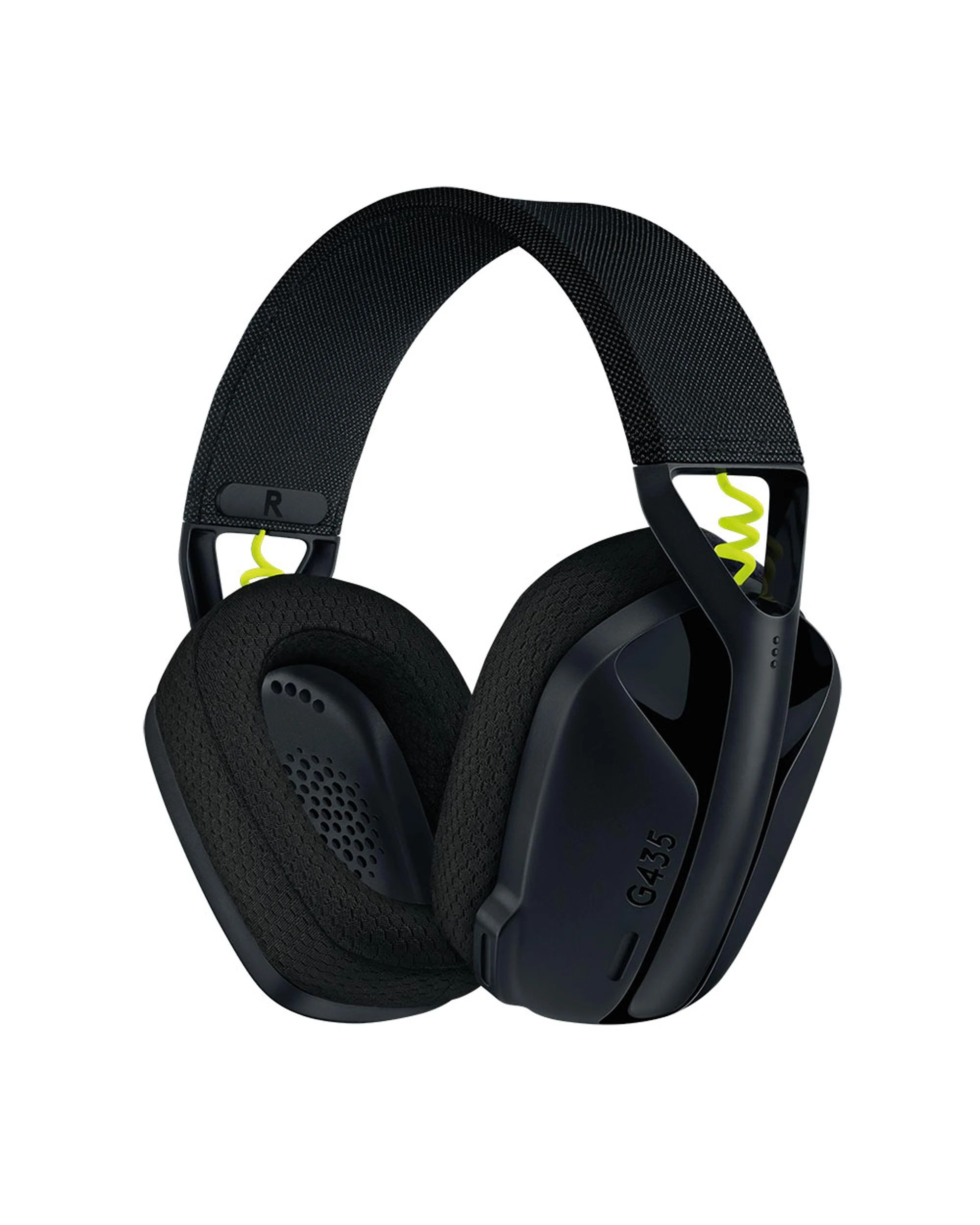 1 Logitech G435 LIGHTSPEED Wireless Gaming Headset - Black and Neon Yellow - Black, 1 of 6