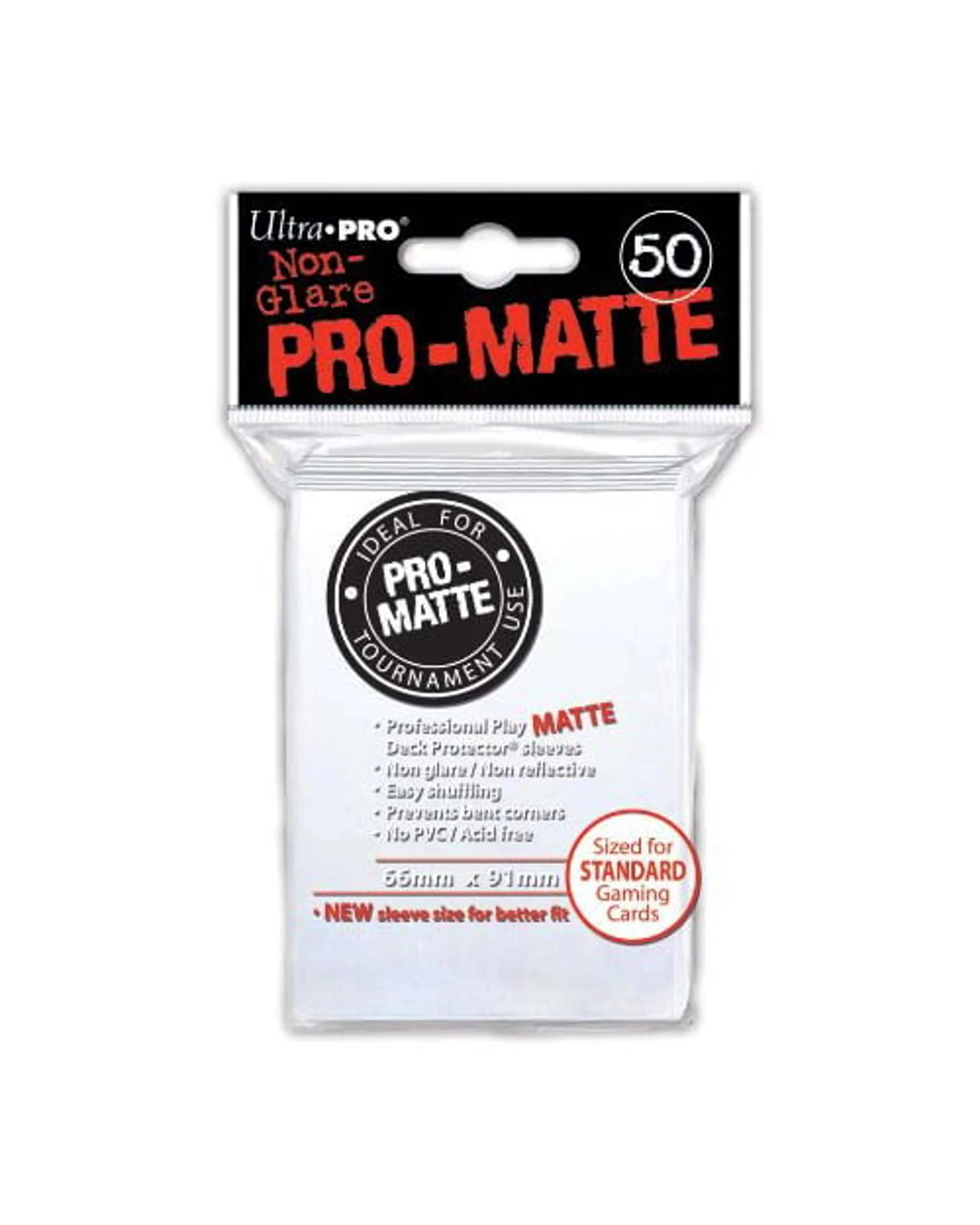 1 Ultra Pro 50 Pro-Matte Standard Deck Protectors - White, 1 of 1