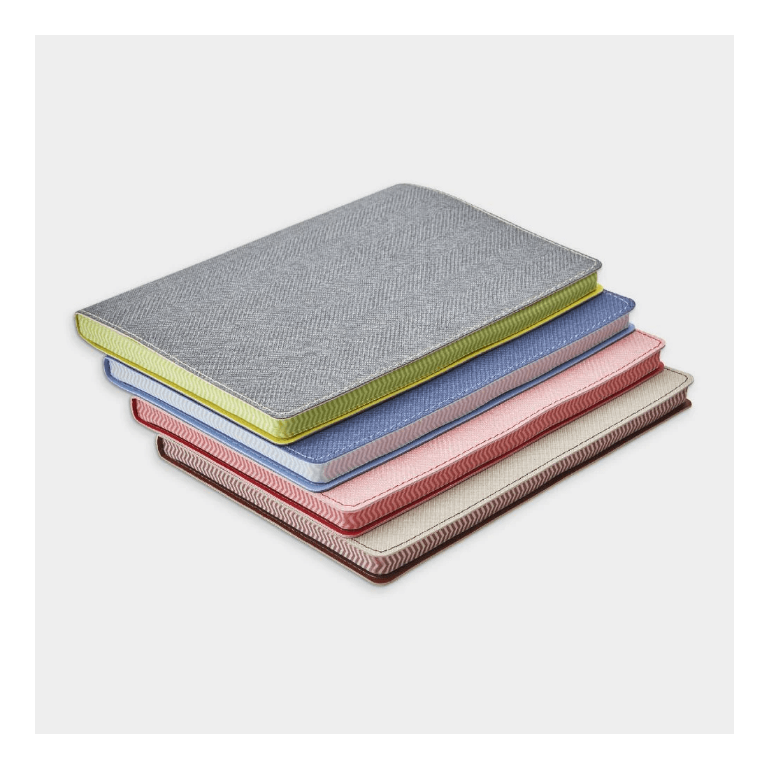 5 Otto A5 Herringbone Notebook 192 Pages Grey, 5 of 5