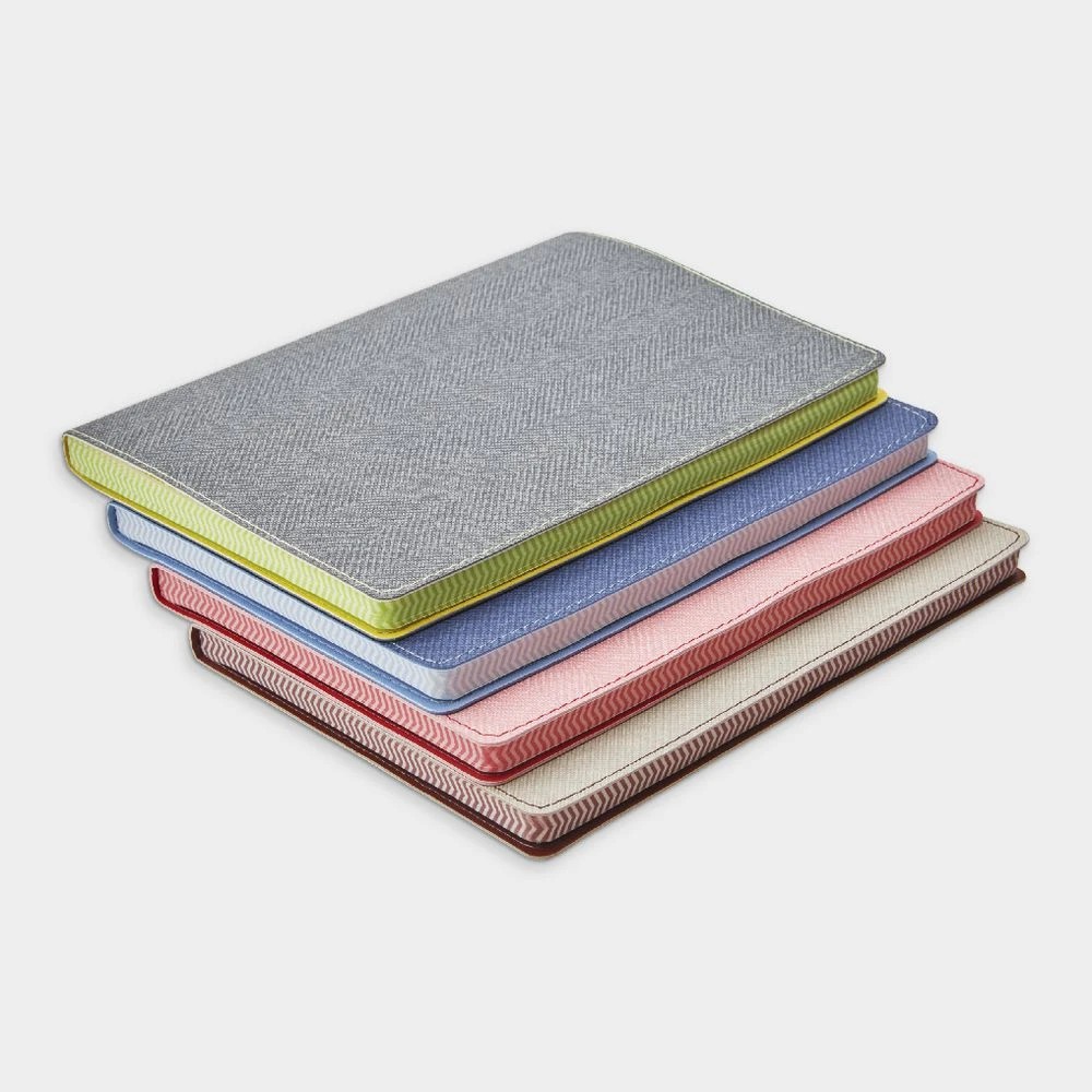 5 Otto A5 Herringbone Notebook 192 Pages Grey, 5 of 5