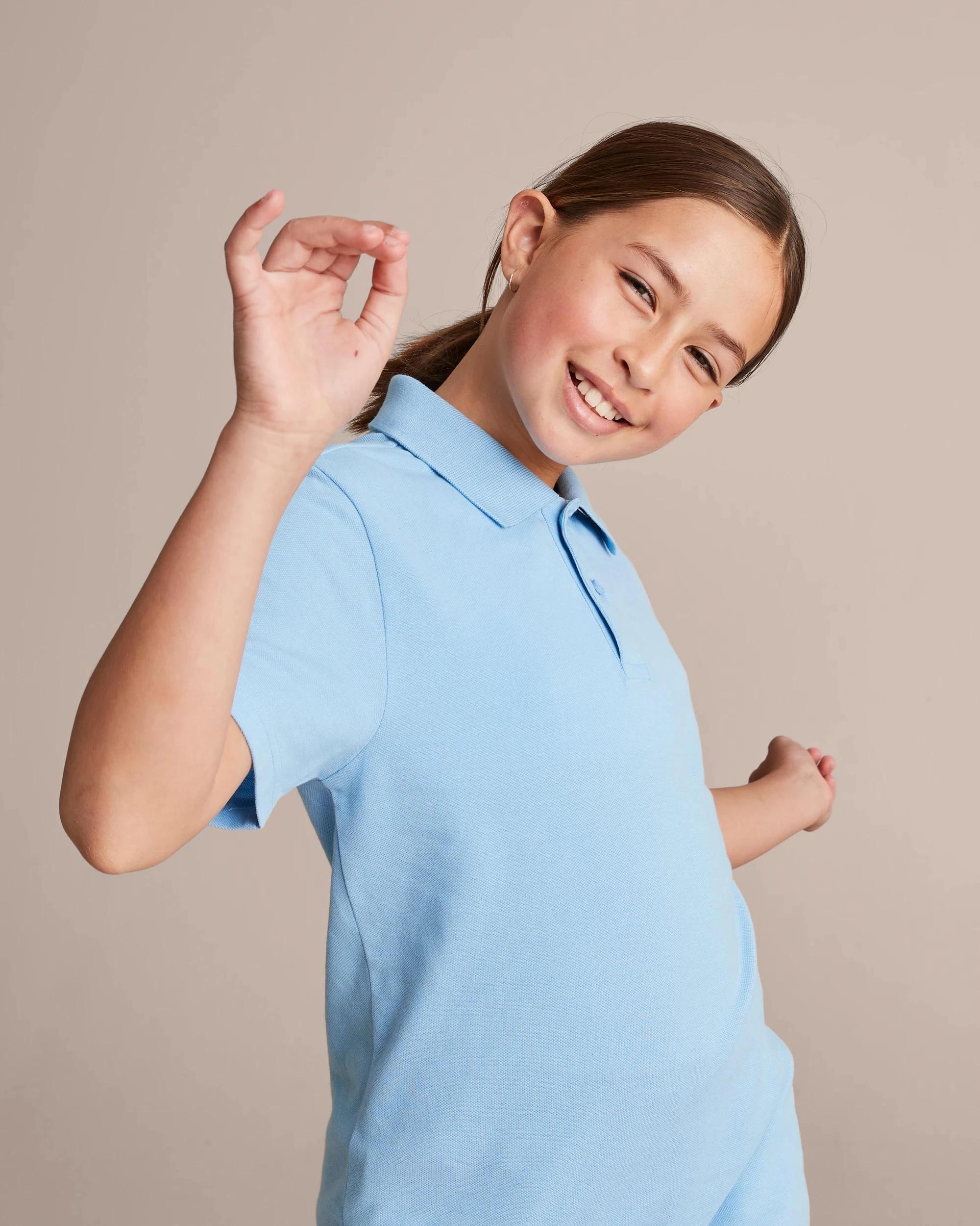 10 Target Short Sleeve School Polos LIGHT BLUE, 10 of 10