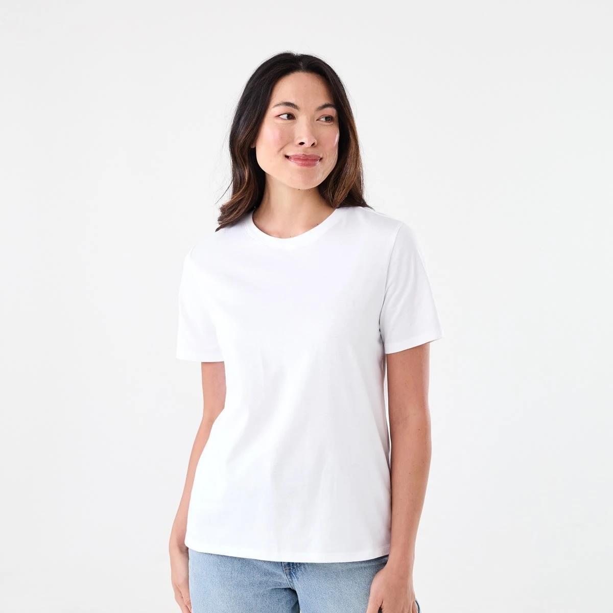 1 Short Sleeve Australian Cotton T-shirt WHITE, 1 of 5