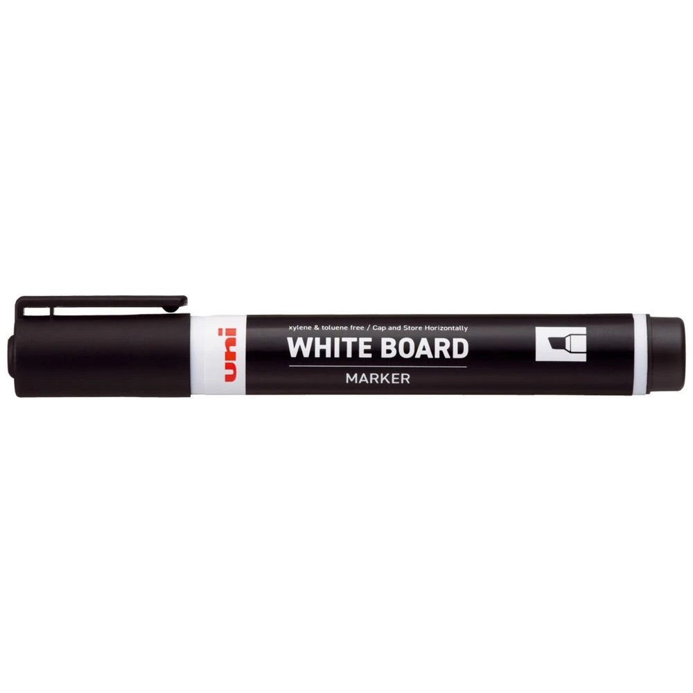 1 Uni-ball Whiteboard Marker Chisel Tip 2.2mm Black, 1 of 2