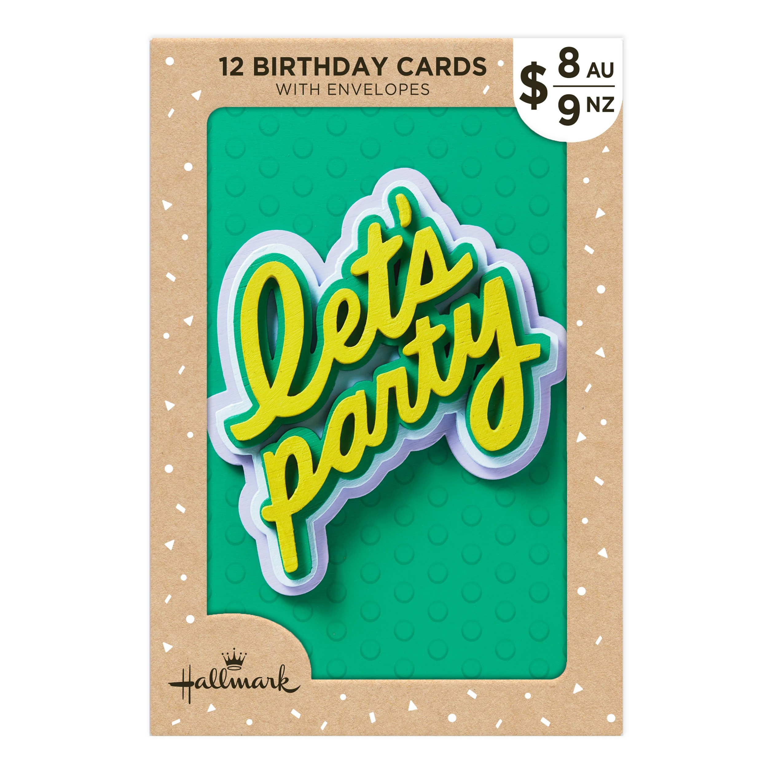 1 12 Pack Hallmark Birthday Cards - Bold Lettering, 1 of 6